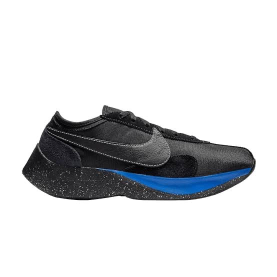 Nike Moon Racer QS Running Shoes - Black, White & Racer Blue | Lightweight Cushioned Sneakers for Men & Women | Perfect for Jogging, Gym Workouts & Casual Wear