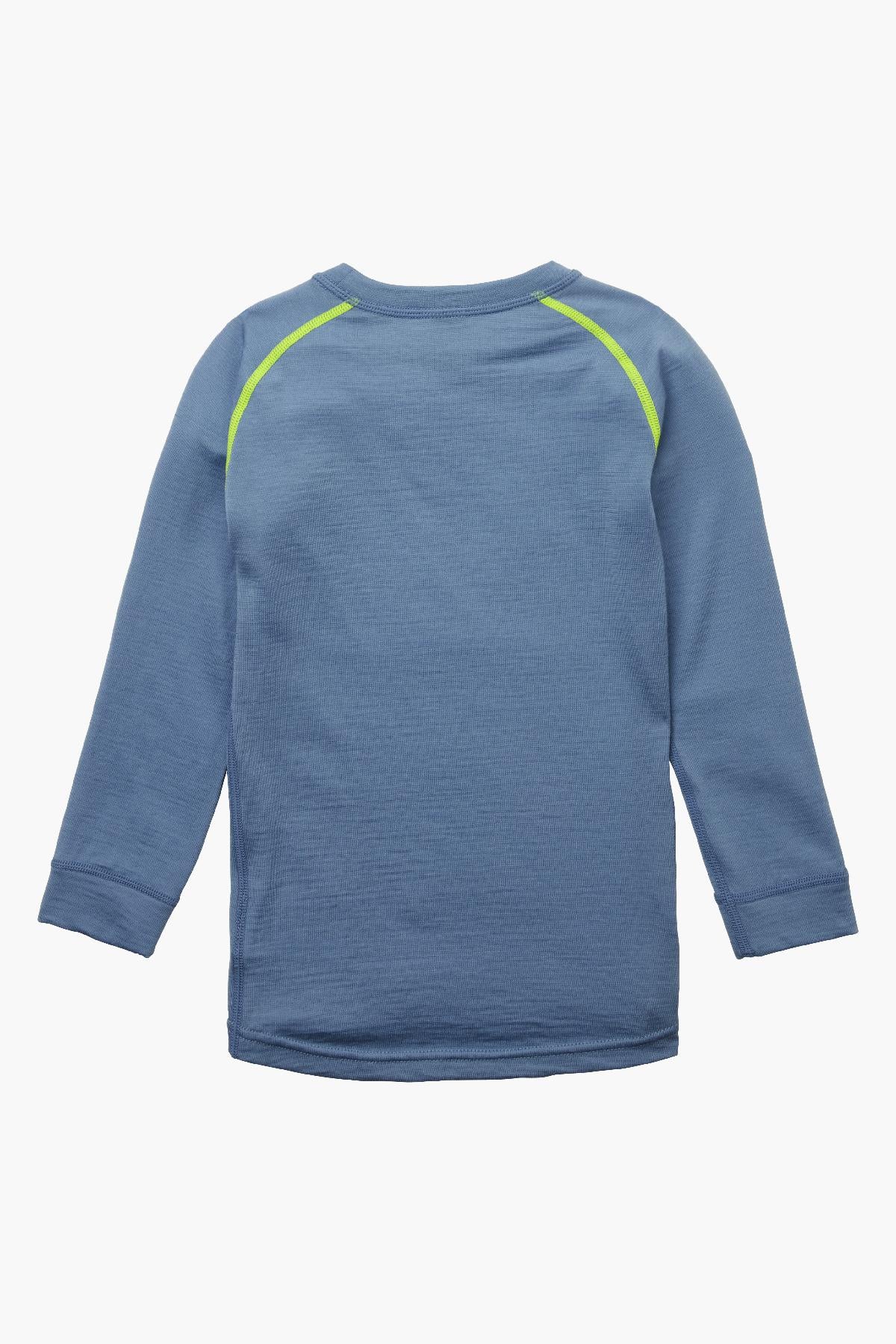 Helly Hansen Kids Merino Mid Baselayer Set for Boys - Blue Fog (Size 3) | Warm Wool Base Layer for Winter Sports & Outdoor Activities