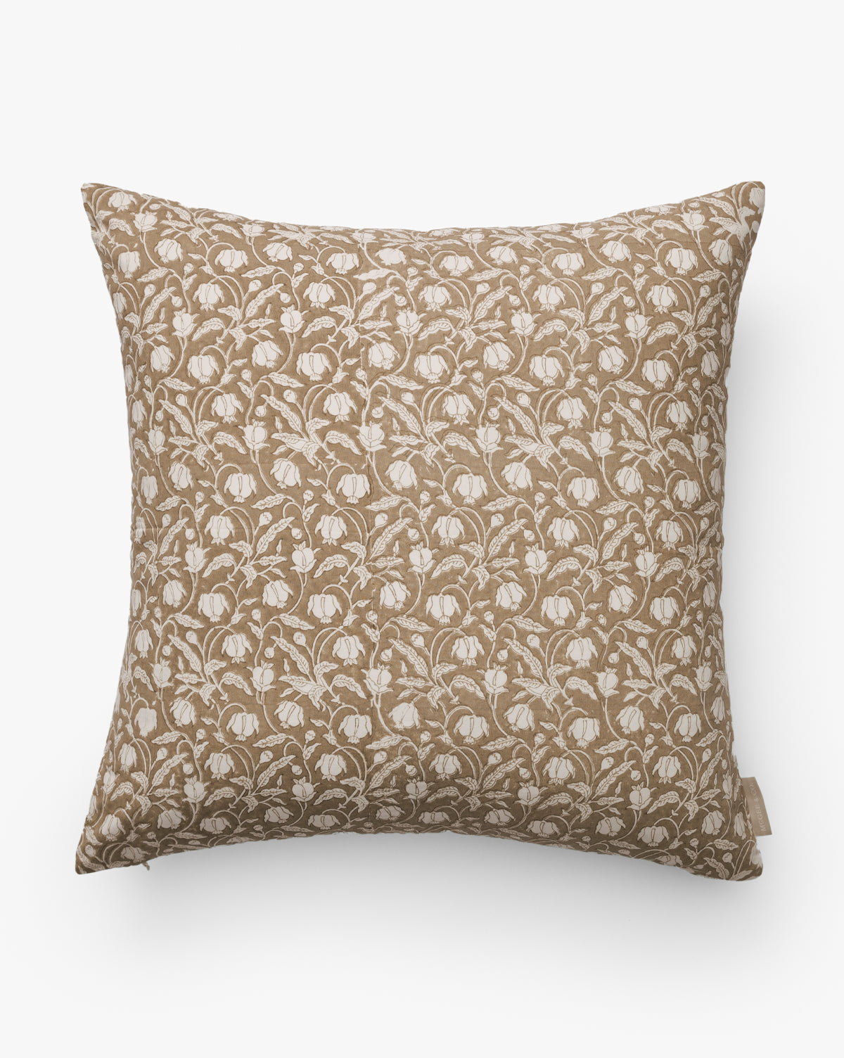 Ravenna Block Print Pillow Cover - Handmade Cotton Decorative Throw Pillow Case for Sofa, Bed, Couch - Boho Home Decor & Living Room Accent
