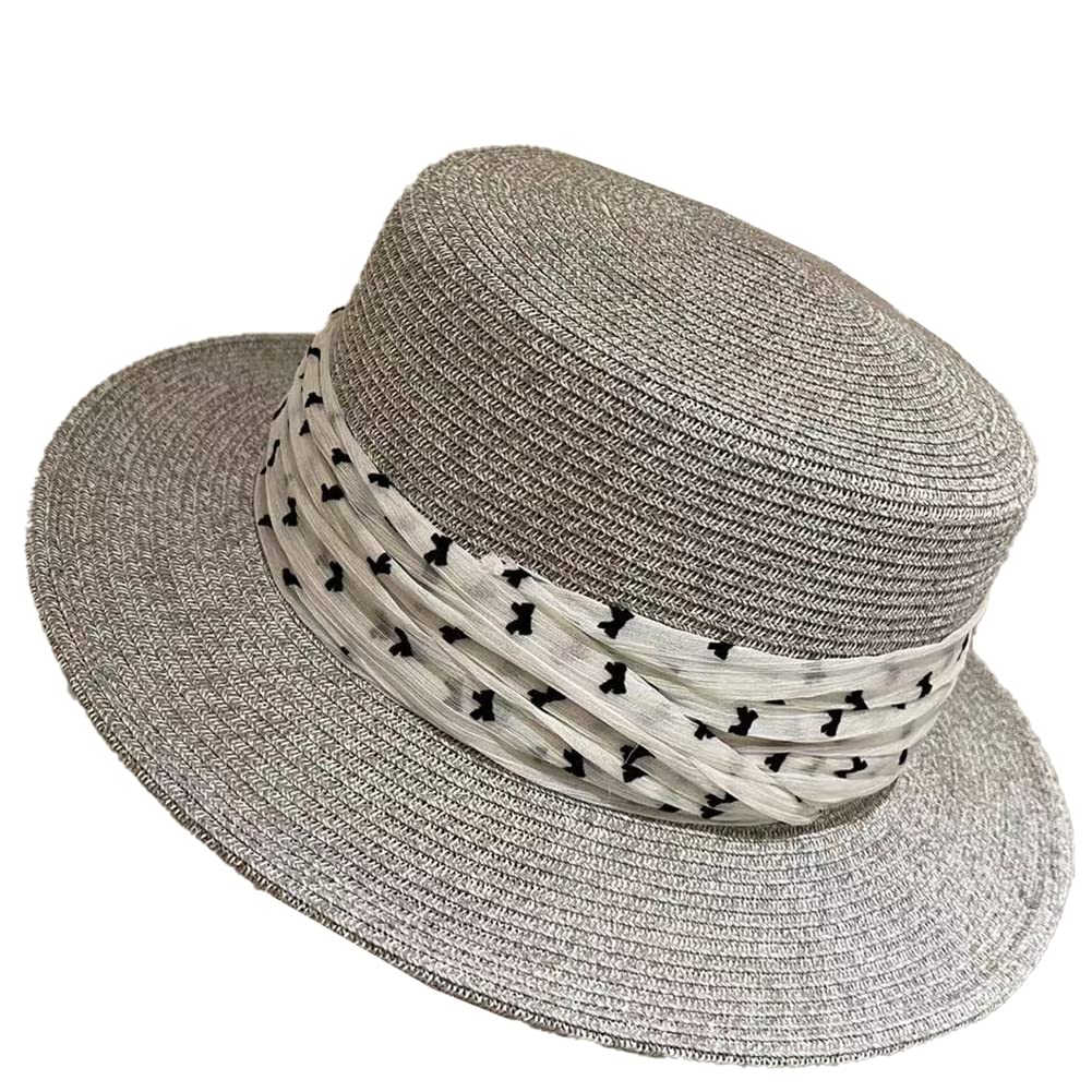 Women's & Men's Straw Beach Sun Hats - Summer UV Protection Fedora & Boater Hats for Outdoor Activities, Vacations & Pool Parties