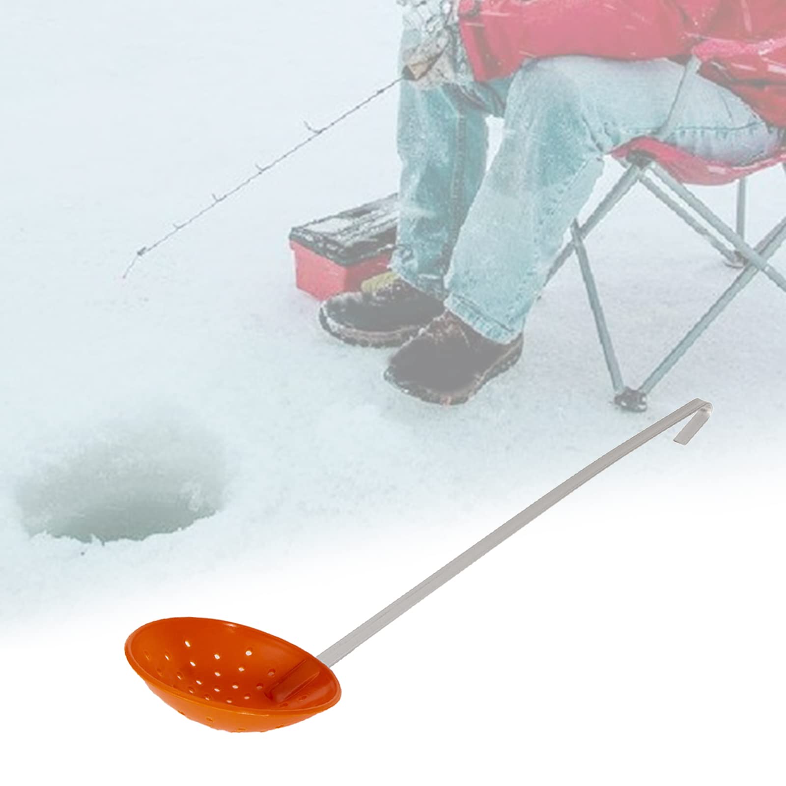 **Ice Fishing Scooper - Durable Stainless Steel Fish Net for Ice Anglers - Perfect for Ice Fishing, Winter Fishing, and Outdoor Adventures**