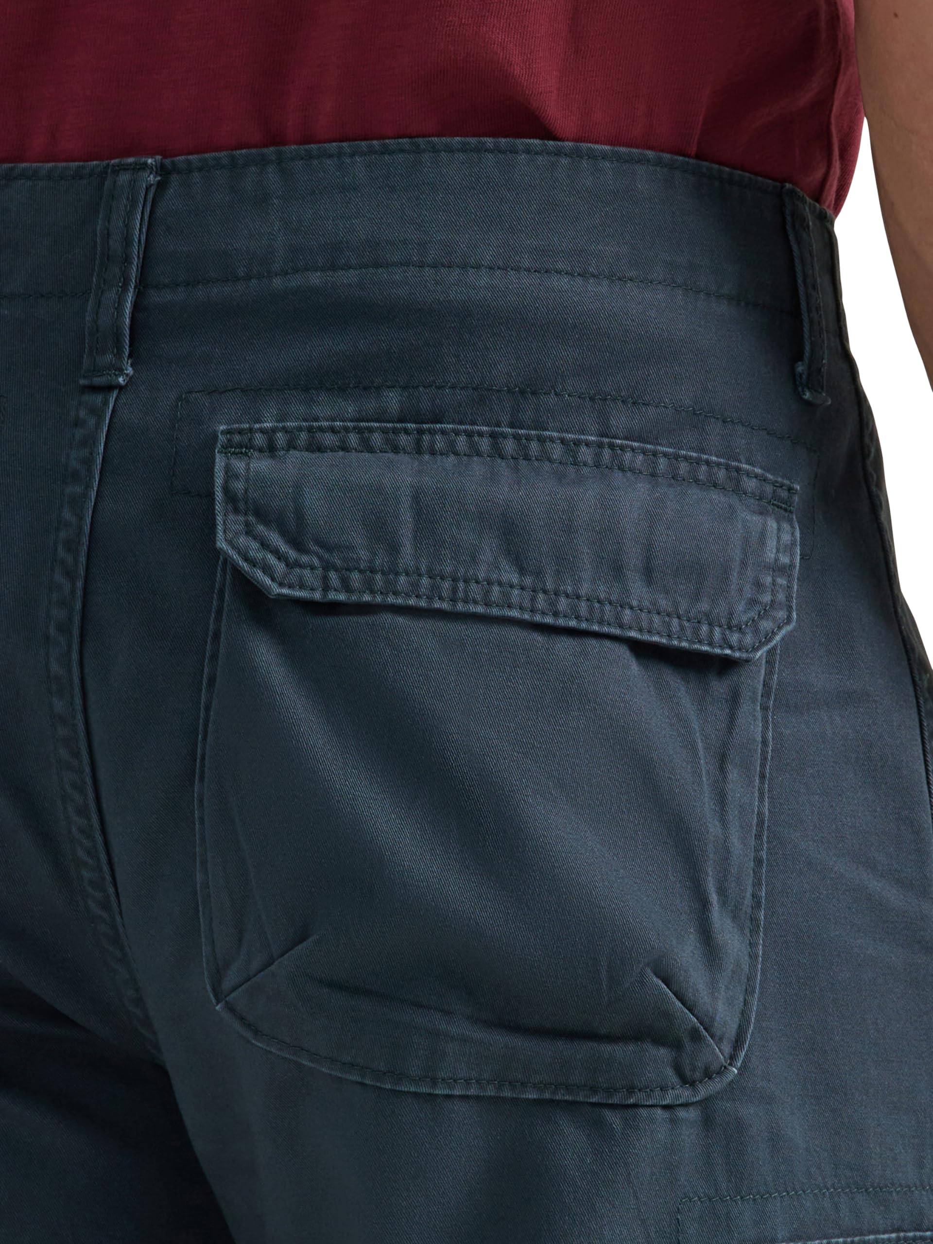 Wrangler Authentics Men's Premium Twill Cargo Shorts - Comfortable & Durable Casual Wear for Outdoor Activities, Hiking, and Summer Adventures
