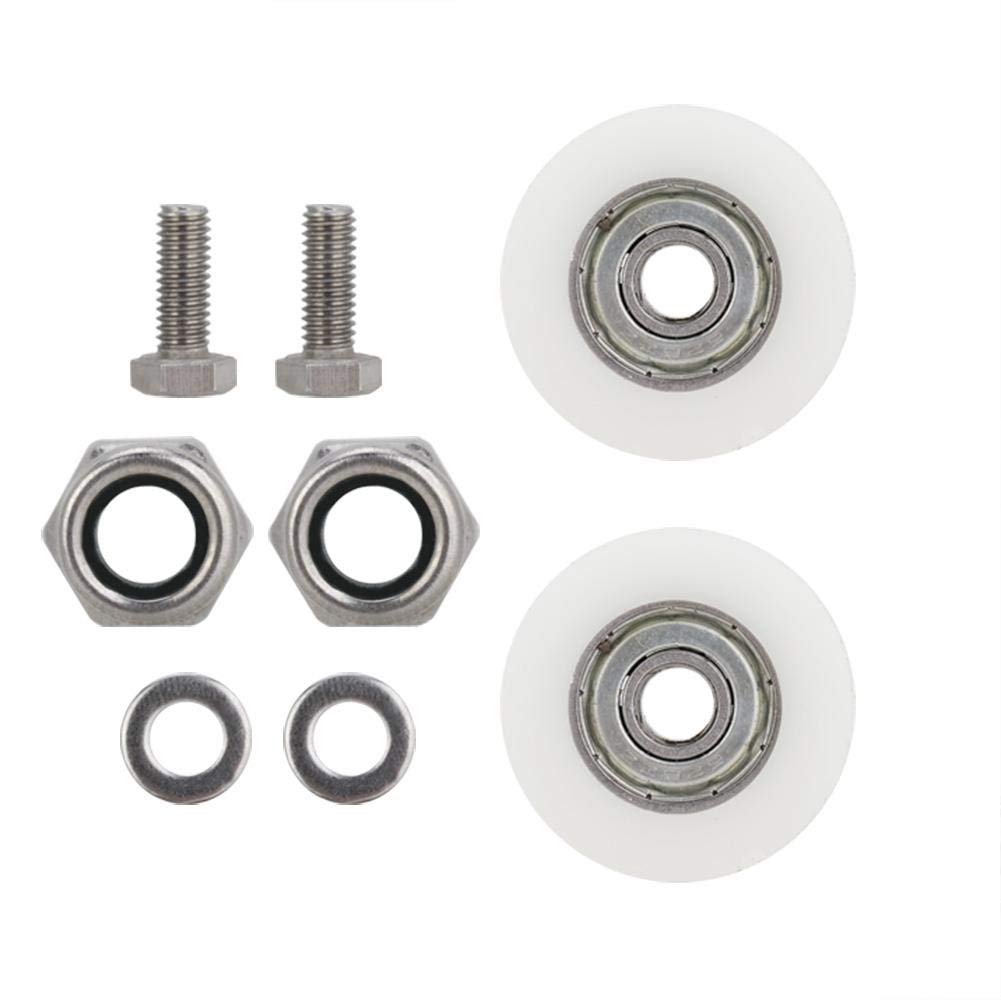 LetCart 30mm Greenhouse Door Wheels Replacement Kit - Heavy Duty Roller Wheels for Sliding Glass Doors, Greenhouses & Sheds (Ideal for Smooth Door Movement & Easy Installation)