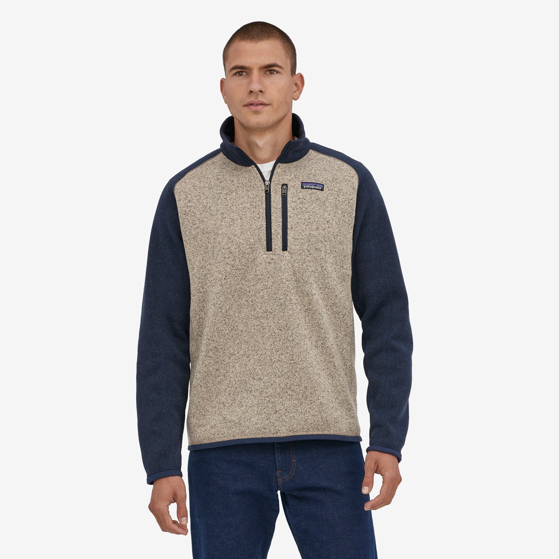 Men's Better Sweater® 1/4 Zip Fleece Jacket - Lightweight Warm Pullover for Hiking & Outdoor Activities (Style 25523)