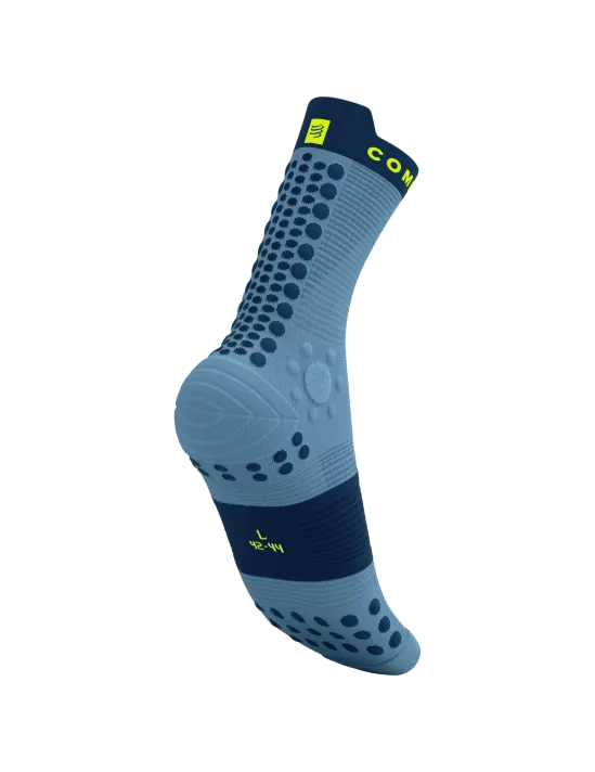 Compressport Unisex Pro Racing Socks v4.0 - High-Performance Trail Running Socks for Men & Women (Denim/Poseidon) - Ideal for Marathon, Hiking & Outdoor Sports