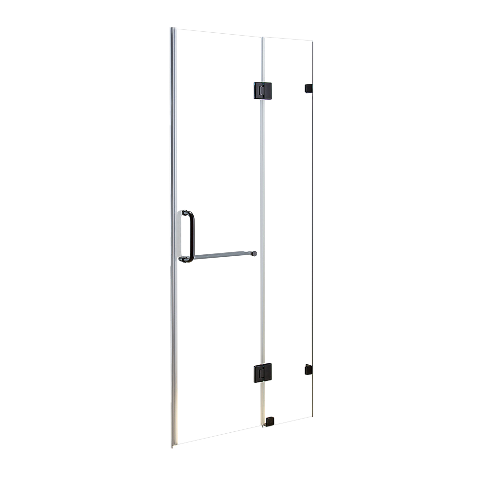 10mm Frameless Shower Screen 100x200cm - Wall to Wall Bathroom Glass Panel by Della Francesca | Modern Walk-In Shower Enclosure for Luxury Bathrooms
