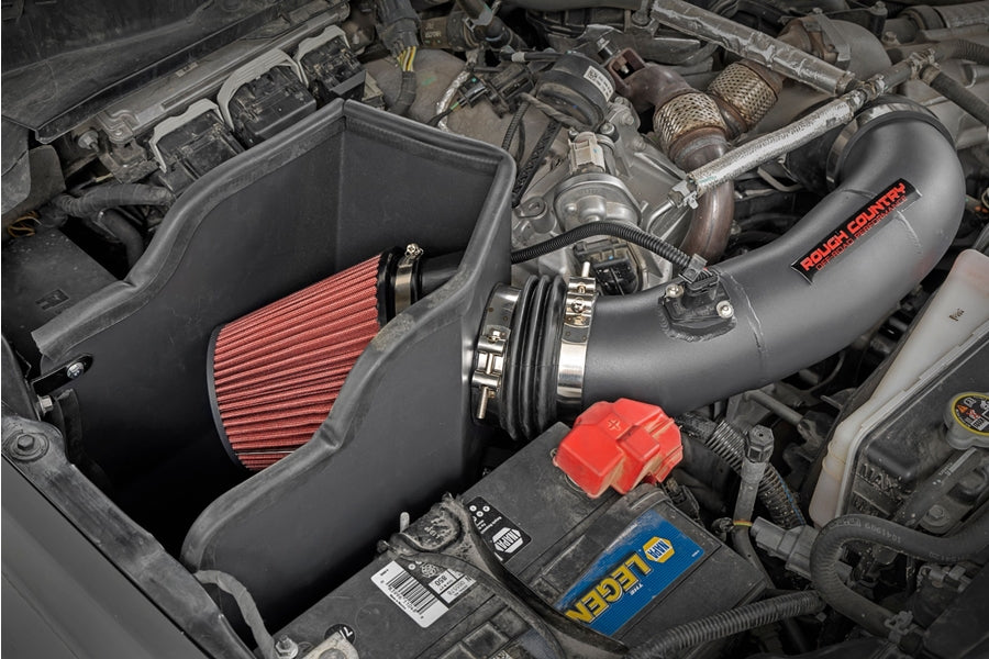 Ford F-250 6.7L Diesel Performance Cold Air Intake System by Rough Country - Improved Engine Power & Fuel Efficiency for Off-Road & Towing