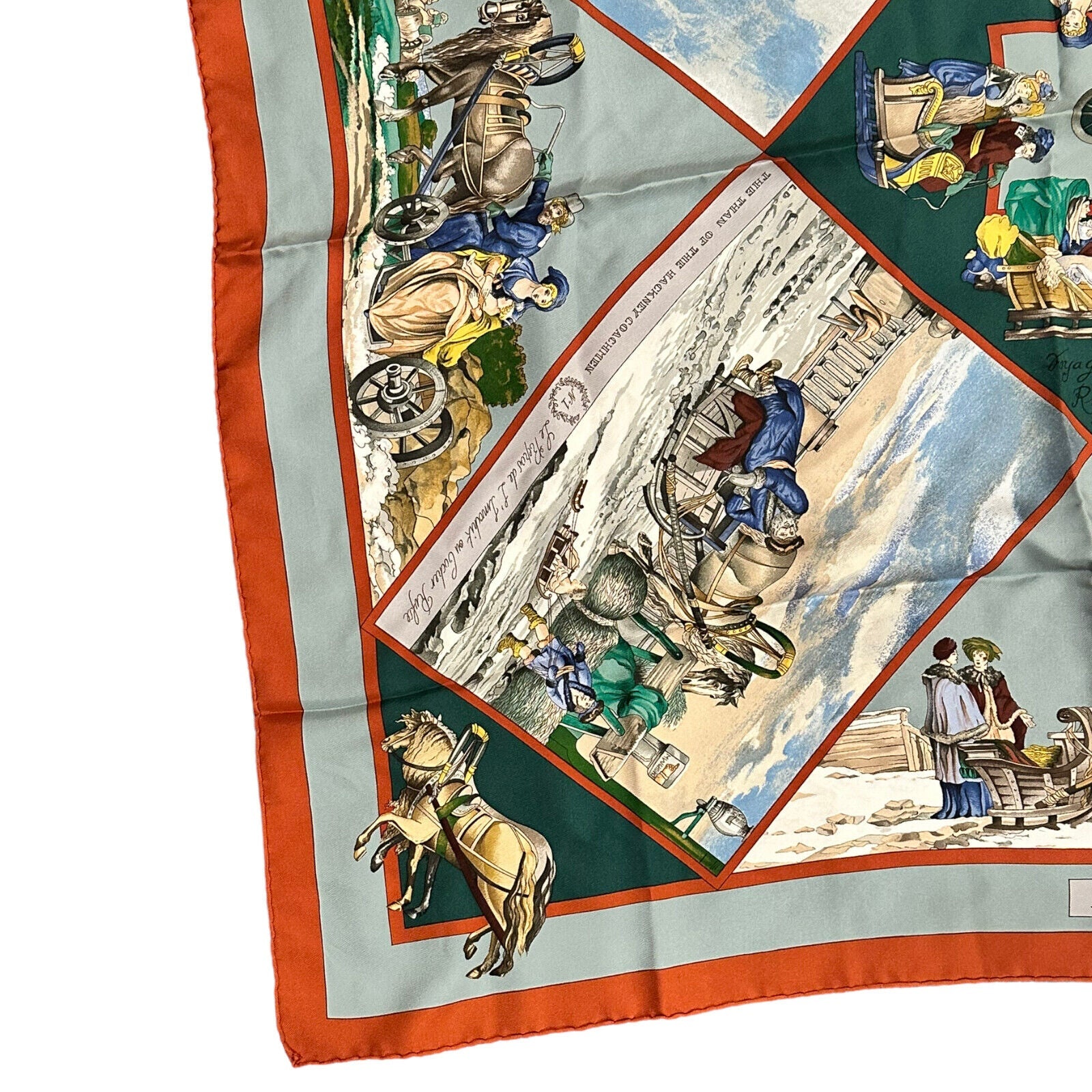 Authentic Hermes A Walk Voyages en Russie Russia Loic Dubigeon 90cm Silk Scarf - Luxury Fashion Accessory for Women, Perfect for Gifts & Special Occasions