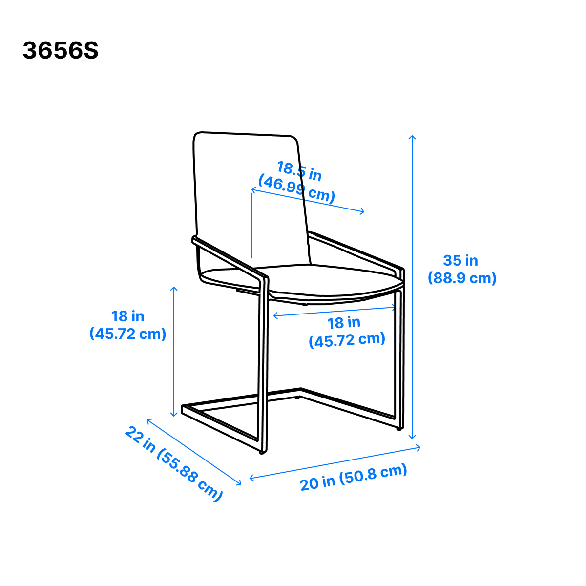 Ariya Modern Dining Chairs Set of 2 - White Wooden Kitchen Chairs with Upholstered Seat - Perfect for Dining Room, Breakfast Nook & Small Space Decor