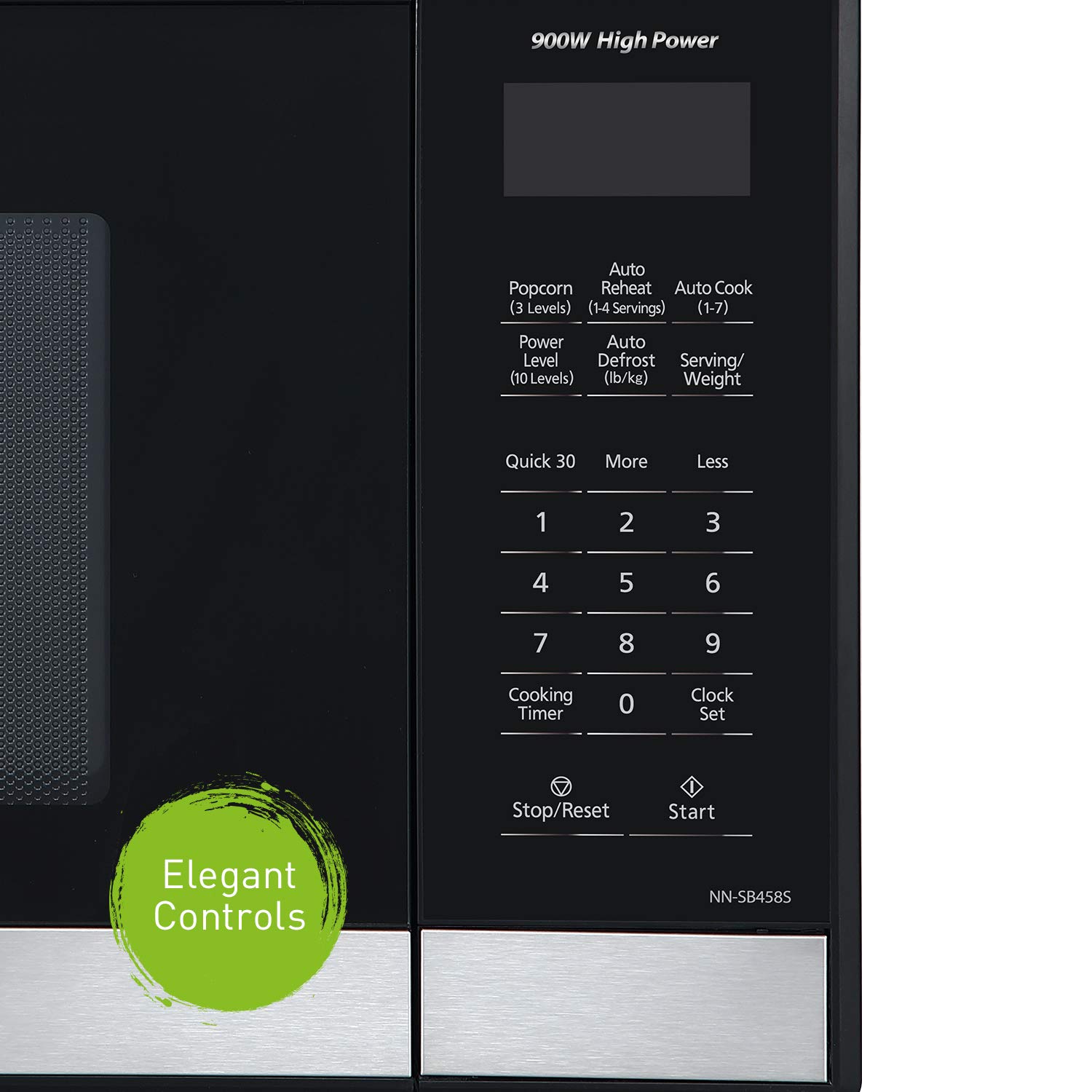 Panasonic NN-SB458S 1000W Countertop Microwave Oven with Inverter Technology & Eureka PowerSpeed Lightweight Corded Stick Vacuum Cleaner - Perfect for Small Kitchens and Quick Home Cleaning