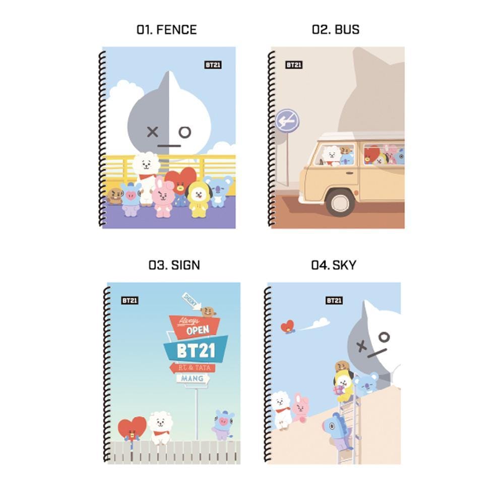 BT21 Spring Themed Notebook - Cute Korean Stationery for Journaling, Note Taking & School Supplies - Perfect for Fans of BTS & K-Pop Merchandise