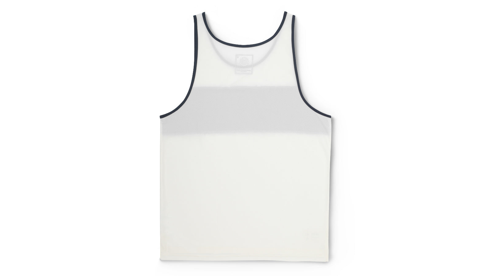 Sun Run Men's Performance Singlet - Breathable Running Top in Off White/Estate Blue | Ideal for Jogging, Gym Workouts & Outdoor Sports