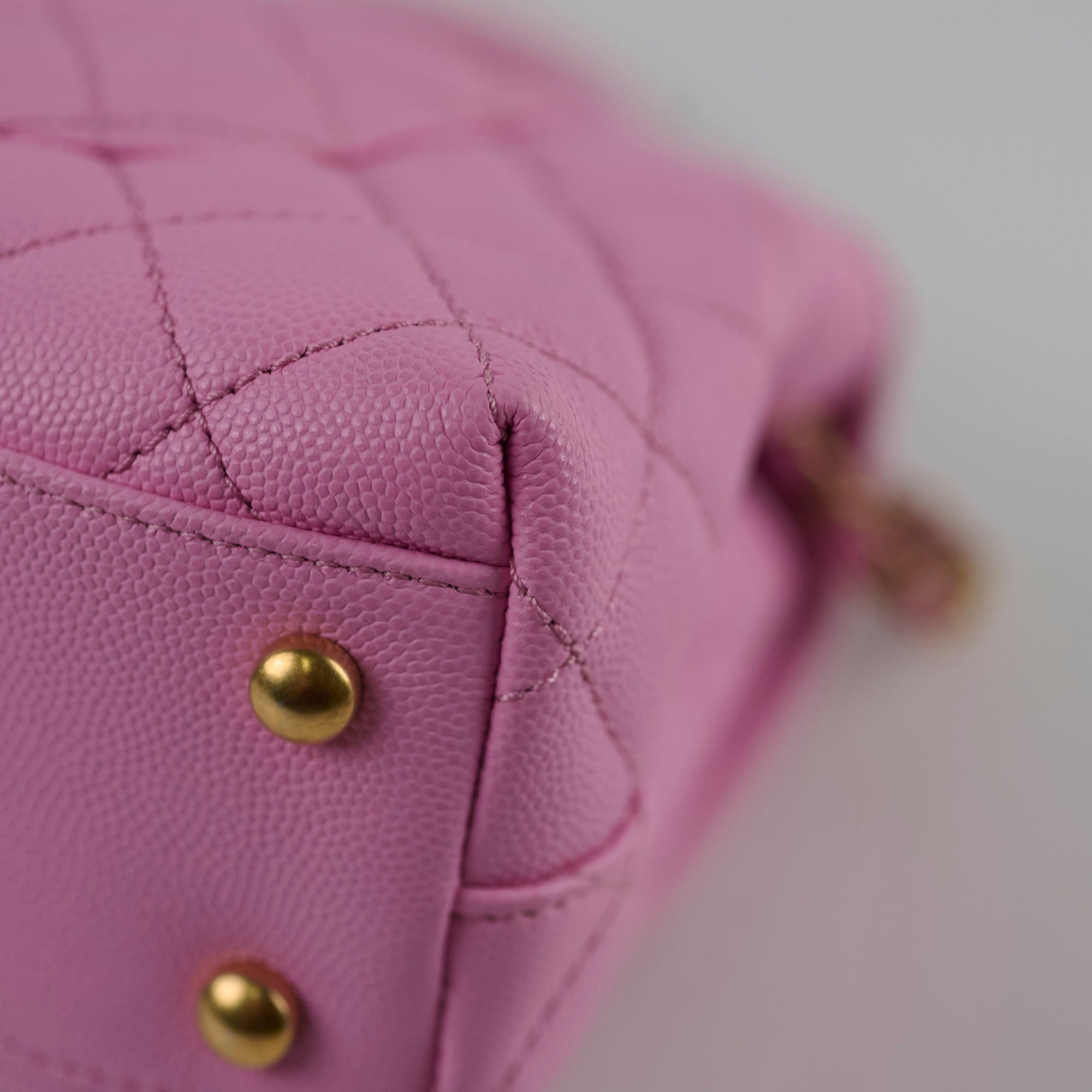 Authentic Chanel Small Coco Handle Bag in Pink Caviar Leather with Microchip - Perfect for Date Nights, Parties & Luxury Fashion Accessories