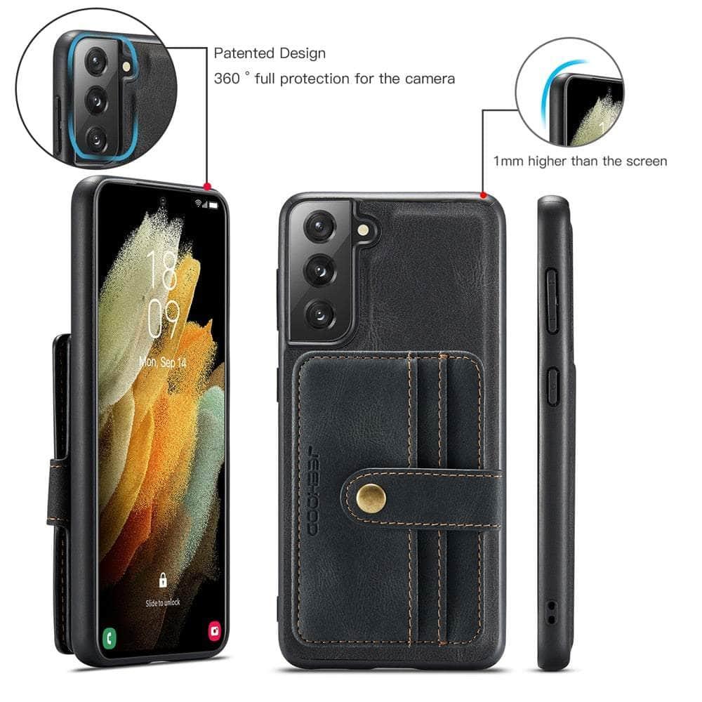 Premium Leather Wallet Case for Samsung Galaxy S22 Ultra with Card Slots - Stylish Protection for Everyday Use & Business Travel