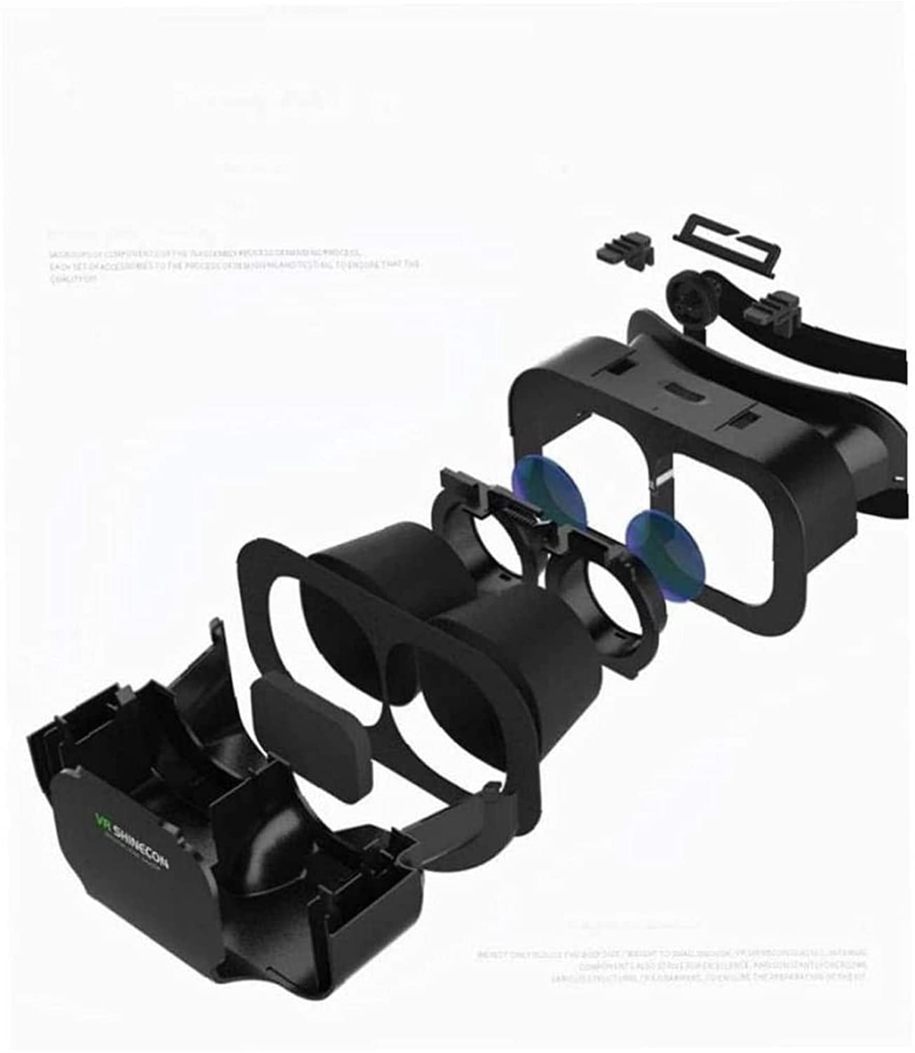 3D VR Headset with Anti-Blue Light Protection - HD Universal Virtual Reality Goggles Compatible with iPhone & Android Phones - Adjustable & Comfortable VR Glasses for Kids & Adults - Perfect for Gaming, Movies & Virtual Travel - Portable Gift Idea
