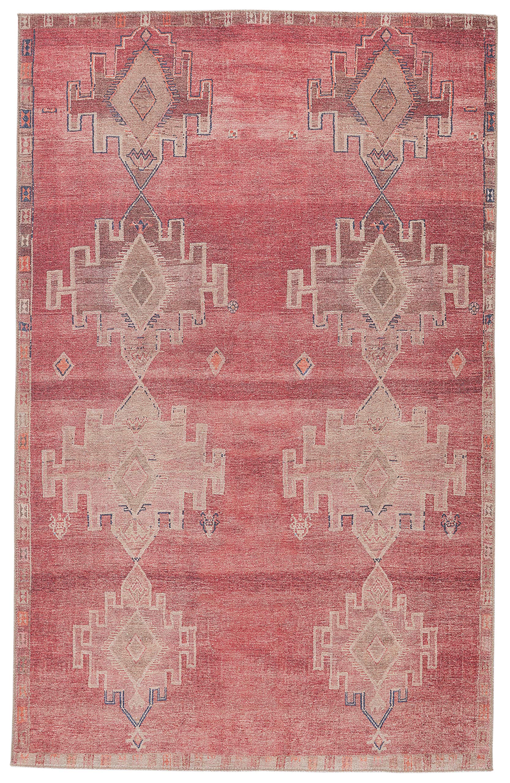 Jaipur Living Machine Washable 2x10 Runner Rug - Farmhouse Style Pink Area Rug for Hallway, Kitchen, or Entryway | Soft & Durable Home Decor