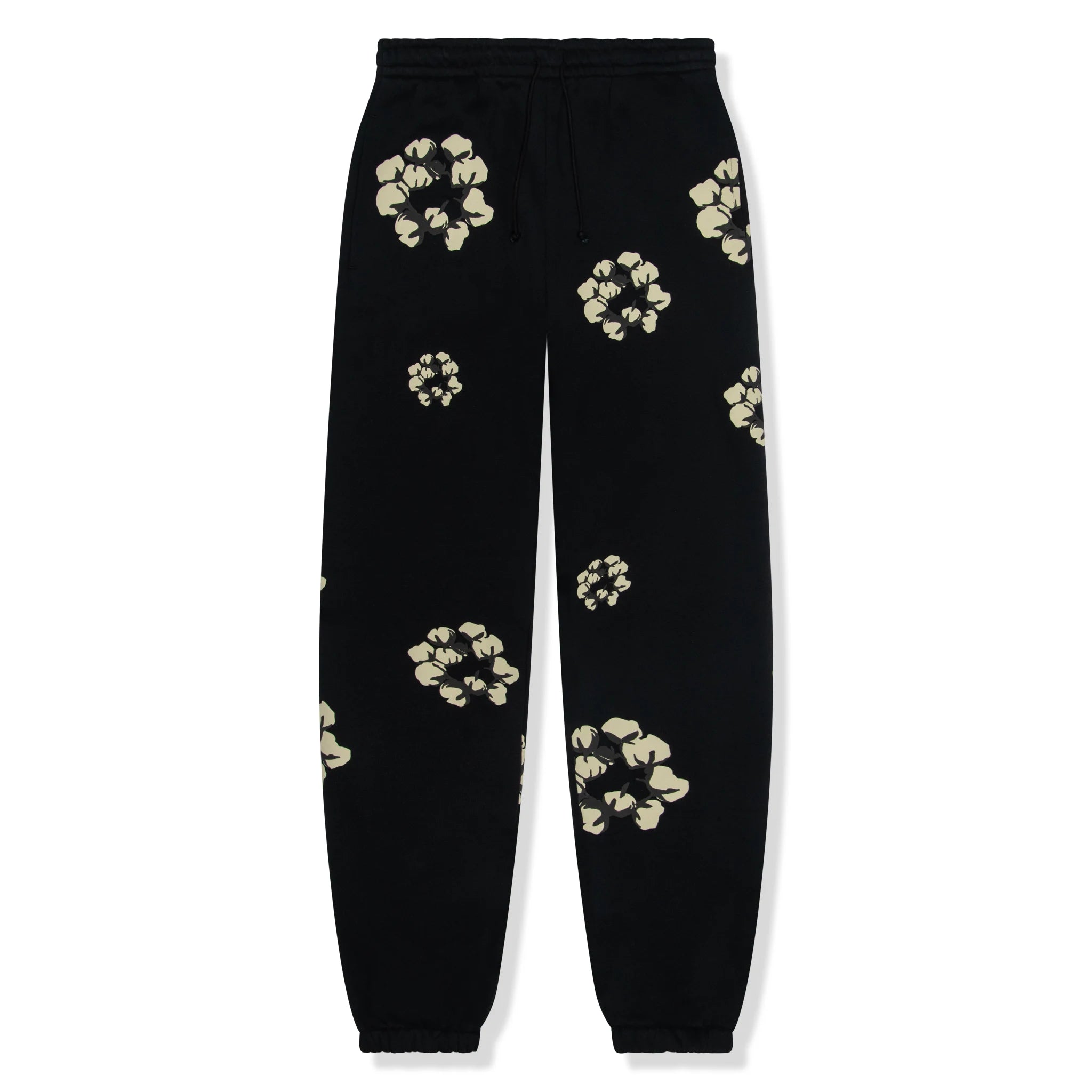 Denim Tears x CPFM Cactus Tears Wreath Black Sweatpants for Men - Comfortable Streetwear Joggers for Casual Wear & Lounge