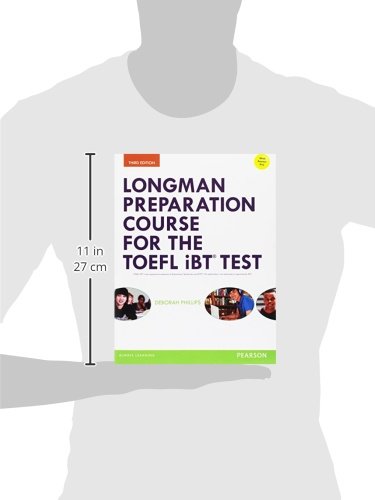 Longman TOEFL iBT Test Preparation Course Book with Answer Key - Complete Study Guide for English Proficiency Exam | Perfect for Self-Study, Classroom Use & Test Prep