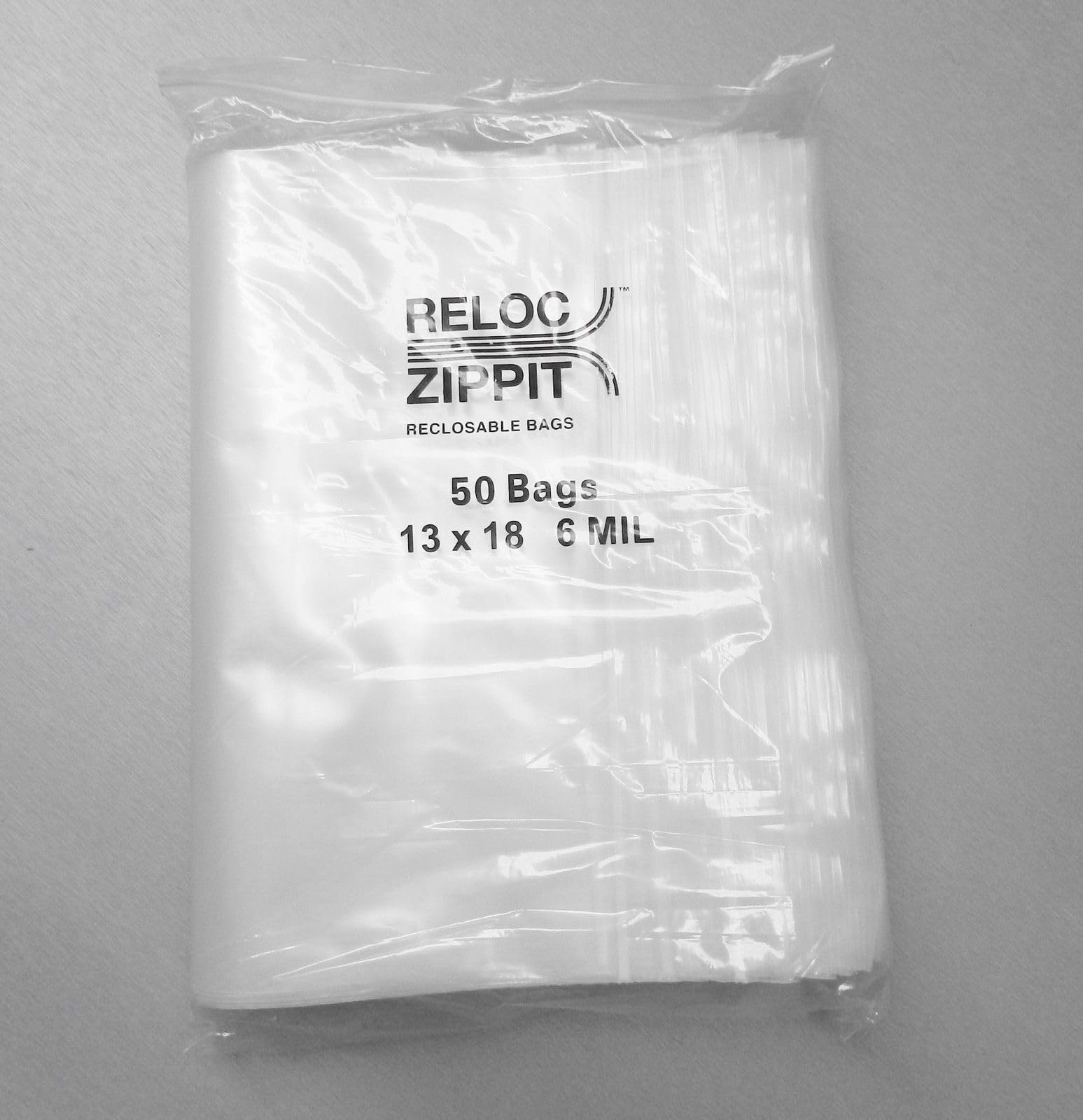 50 Heavy Duty 6 Mil Clear Reclosable Plastic Bags 13