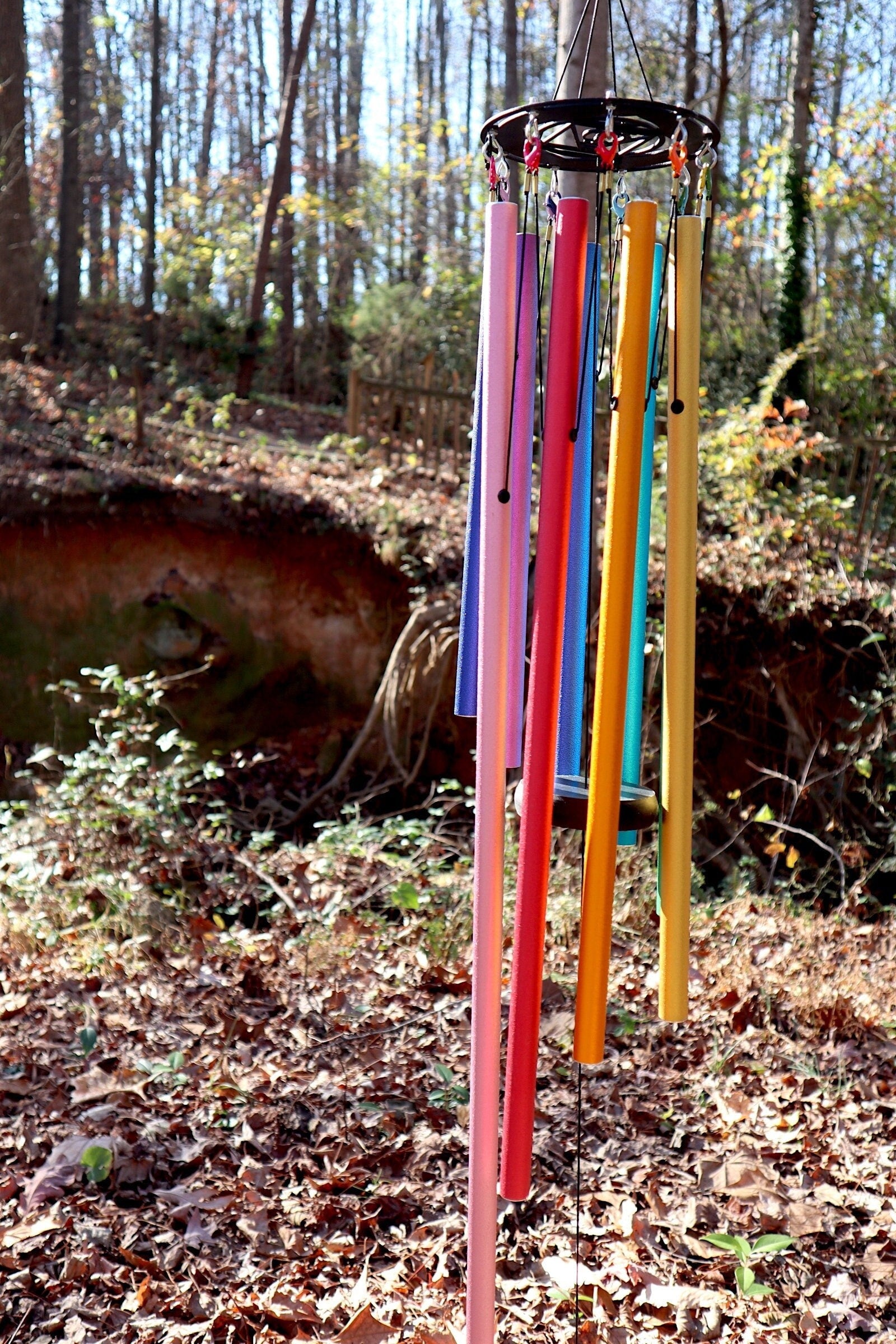 9-Tone Solfeggio Wind Chime Set - Adjustable Bell for Different Scales & Natural Sound Vibration | Perfect for Meditation, Yoga, and Outdoor Garden Decor