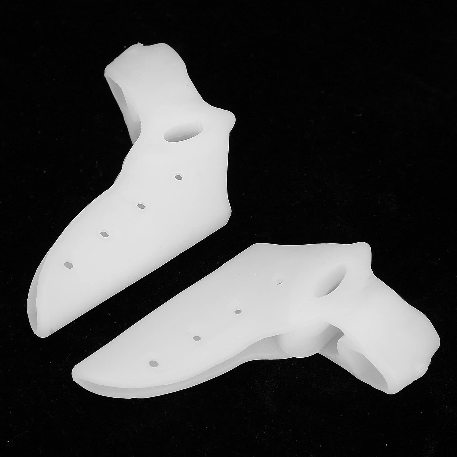 Elastic Toe Separators for Women & Men - Soft & Comfortable Toe Spacers with 3 Holes - Perfect for Bunion Relief, Yoga, Pedicures & Home Relaxation