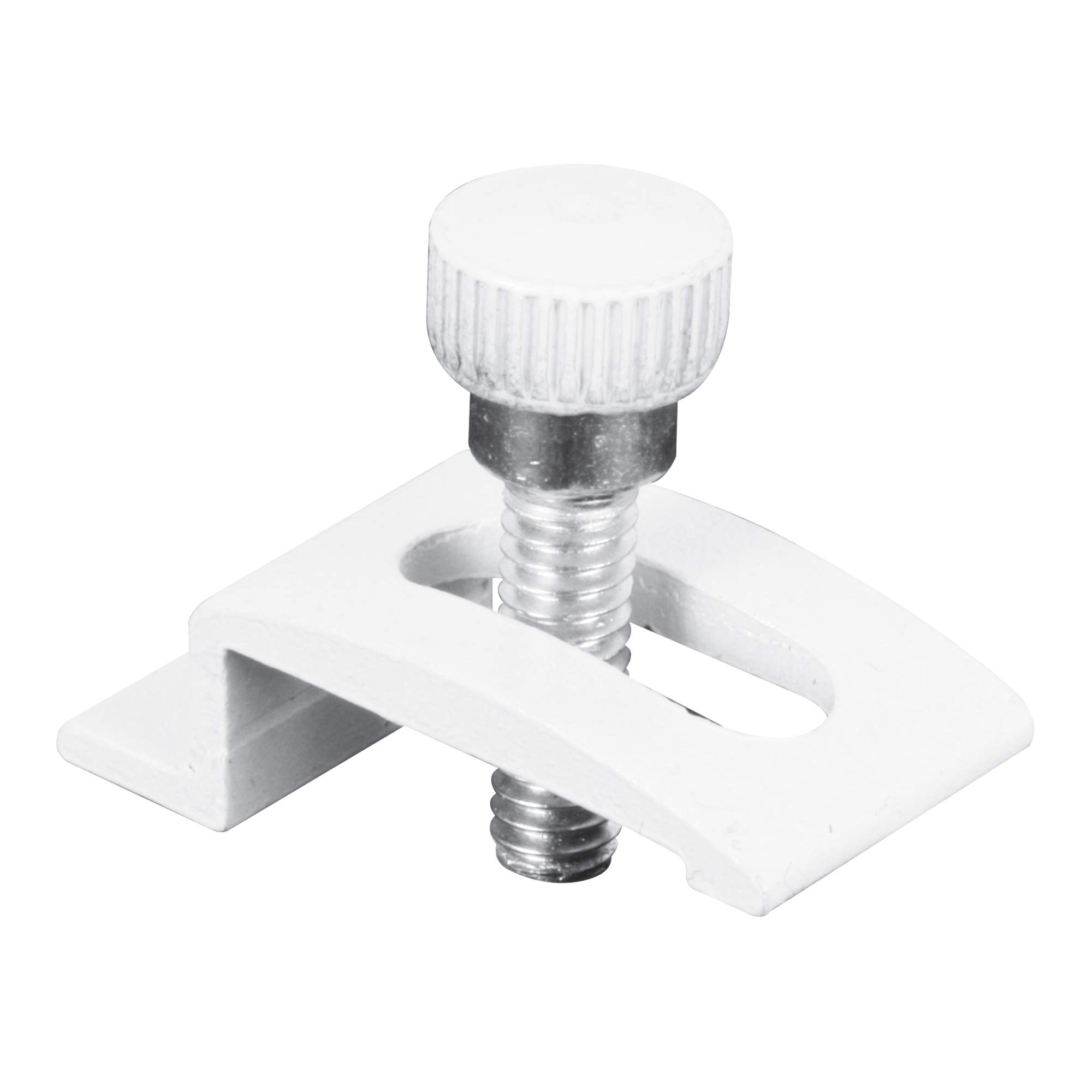 Prime-Line T 8725 1/4 Inch White Aluminum Storm Door Panel Clips (8 Pack) - Secure Replacement Clips for Storm Doors, Screen Doors & Patio Doors - Durable Weather-Resistant Hardware for Home Improvement