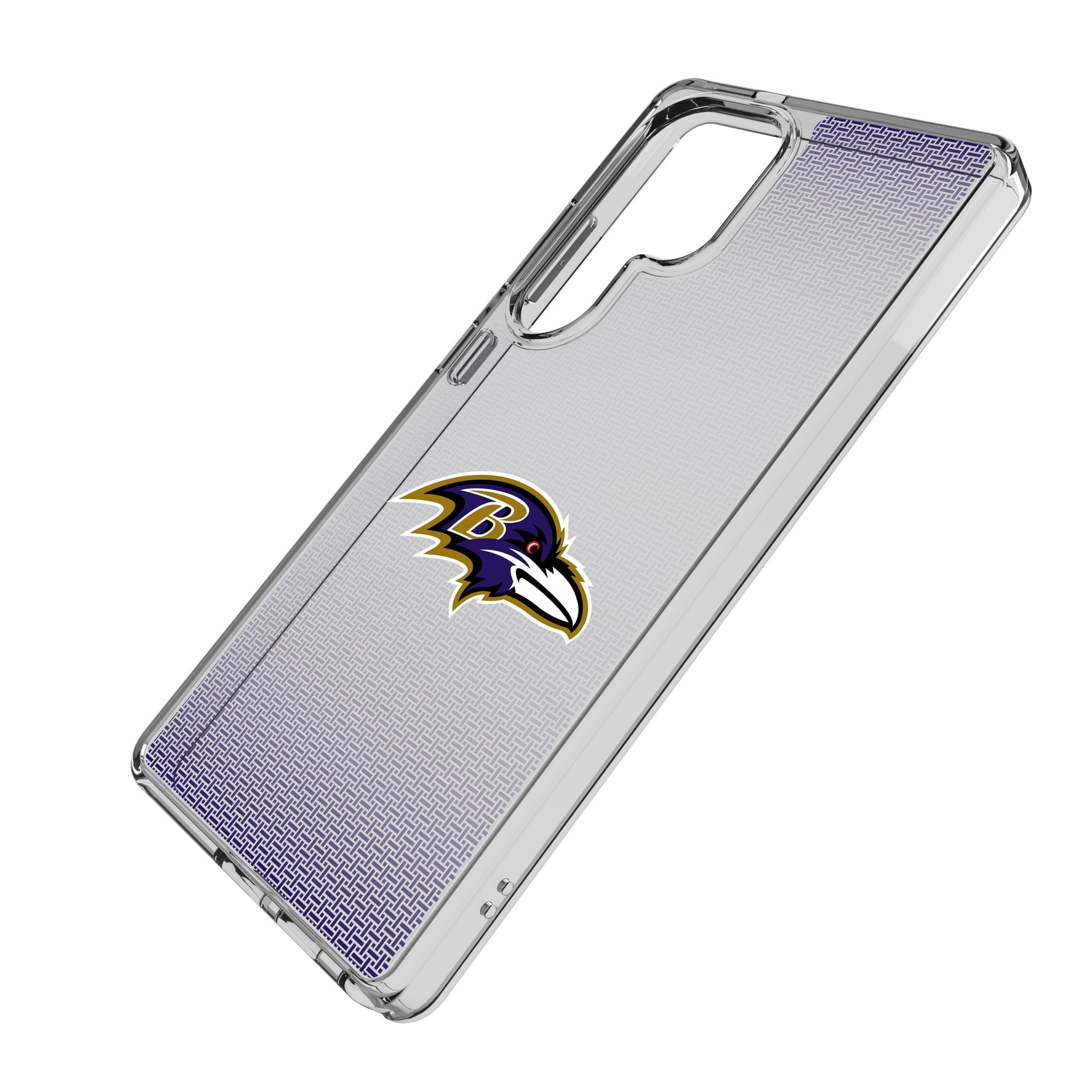 Baltimore Ravens Linen Clear Phone Case for Samsung Galaxy S21/S22/S23 - Slim Protective Cover with Team Logo - Perfect for Game Day & Everyday Use