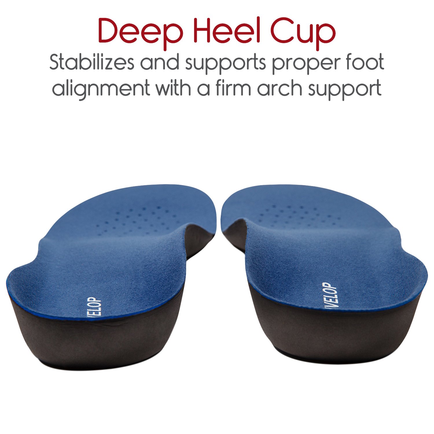Ultra Thin Orthotic Insoles for Men & Women - High Arch Support for Flat Feet, Plantar Fasciitis, Heel Spurs & Metatarsalgia Pain Relief - Comfortable Shoe Inserts for Running, Walking & Daily Activities