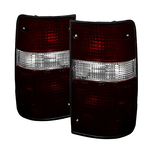 Jdragon Red Smoked Tail Light Compatible for Toyota 89-95 Pickup Truck - Replacement Rear Brake Lights & Turn Signal Lamps - Perfect for Off-Roading, Night Driving & Vehicle Customization