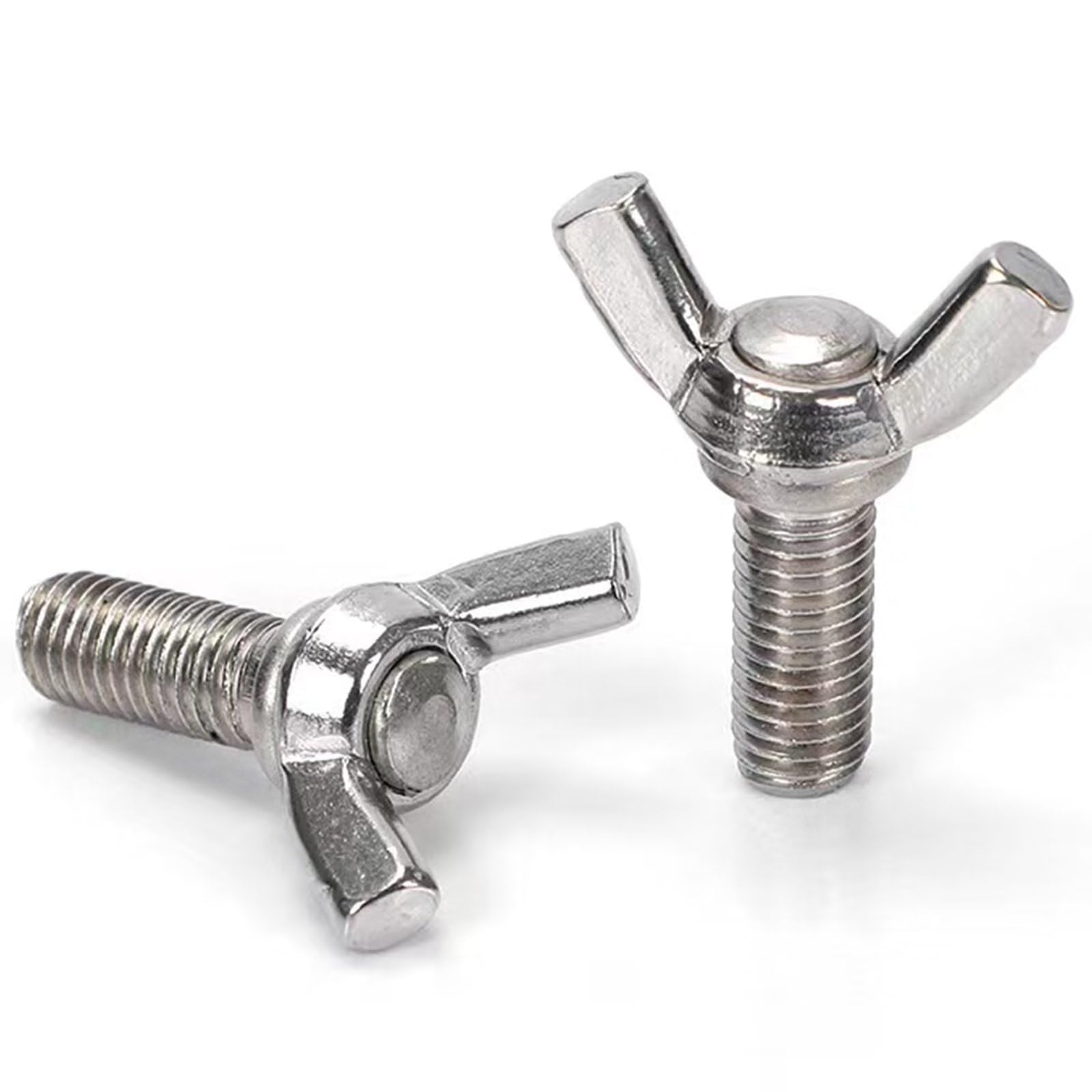 304 Stainless Steel Wing Screws M5-0.8x8mm - 10 Pcs for Electronics & DIY