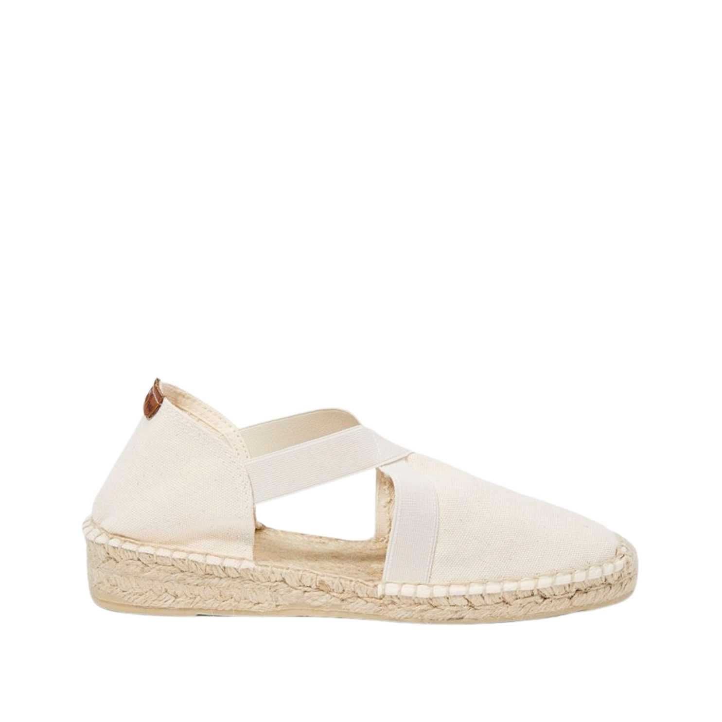 Women's Canvas Espadrille Shoes with Comfortable Jute Sole & Elastic Design - Perfect for Summer, Beach, and Casual Outings