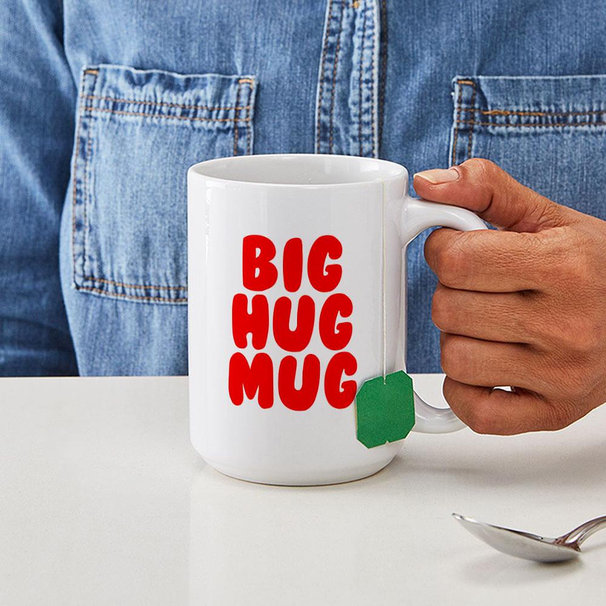 Big Hug 15 oz (444 ml) Ceramic Coffee Mug - Insulated Travel Mug for Coffee, Tea & Hot Drinks - Perfect for Office, Home & Gifts
