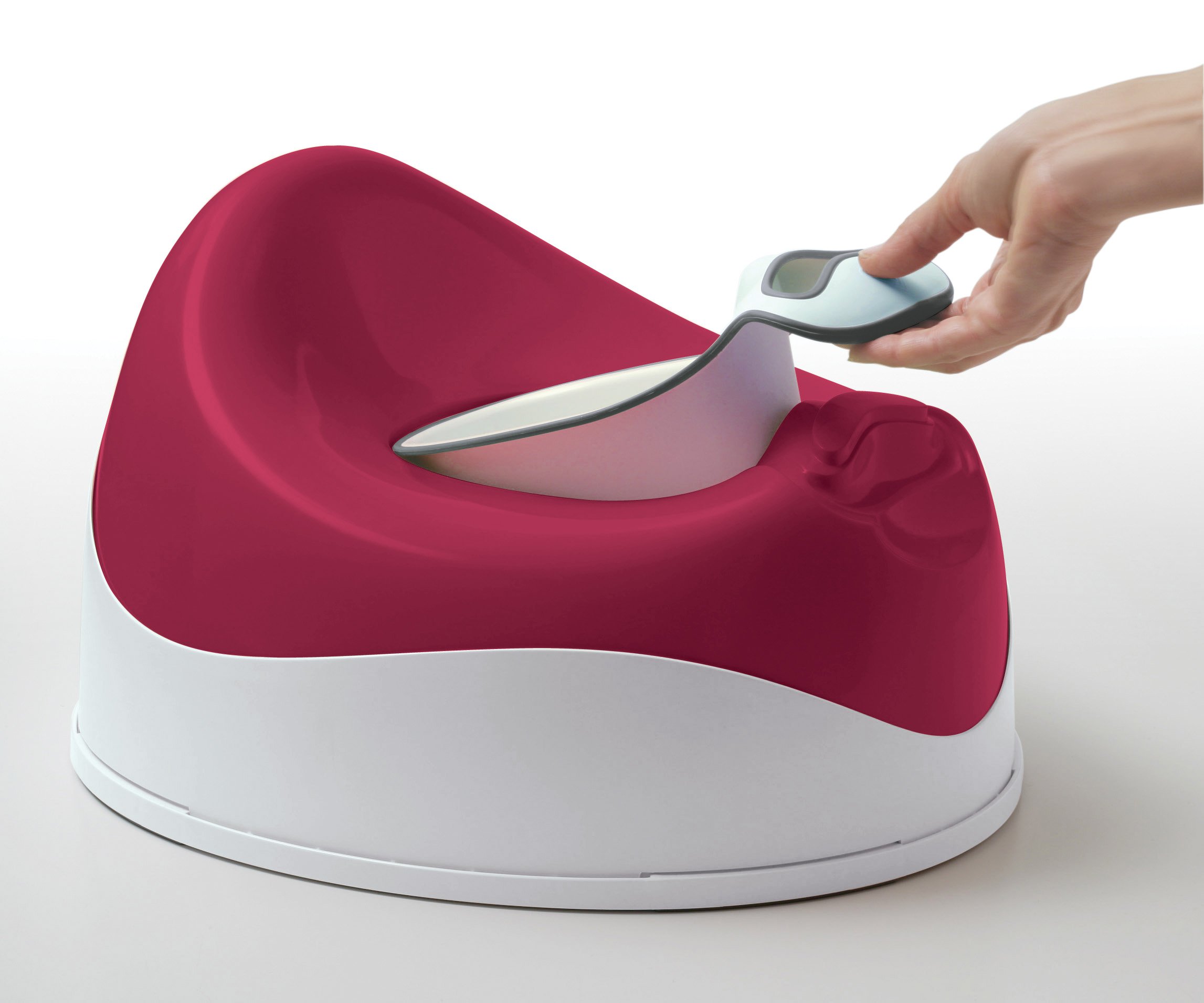 Prince Lionheart PottyPOD Travel Potty Seat - Foldable Portable Toilet Trainer for Toddlers, Poppy Pink | Perfect for Road Trips, Camping & Airplane Travel