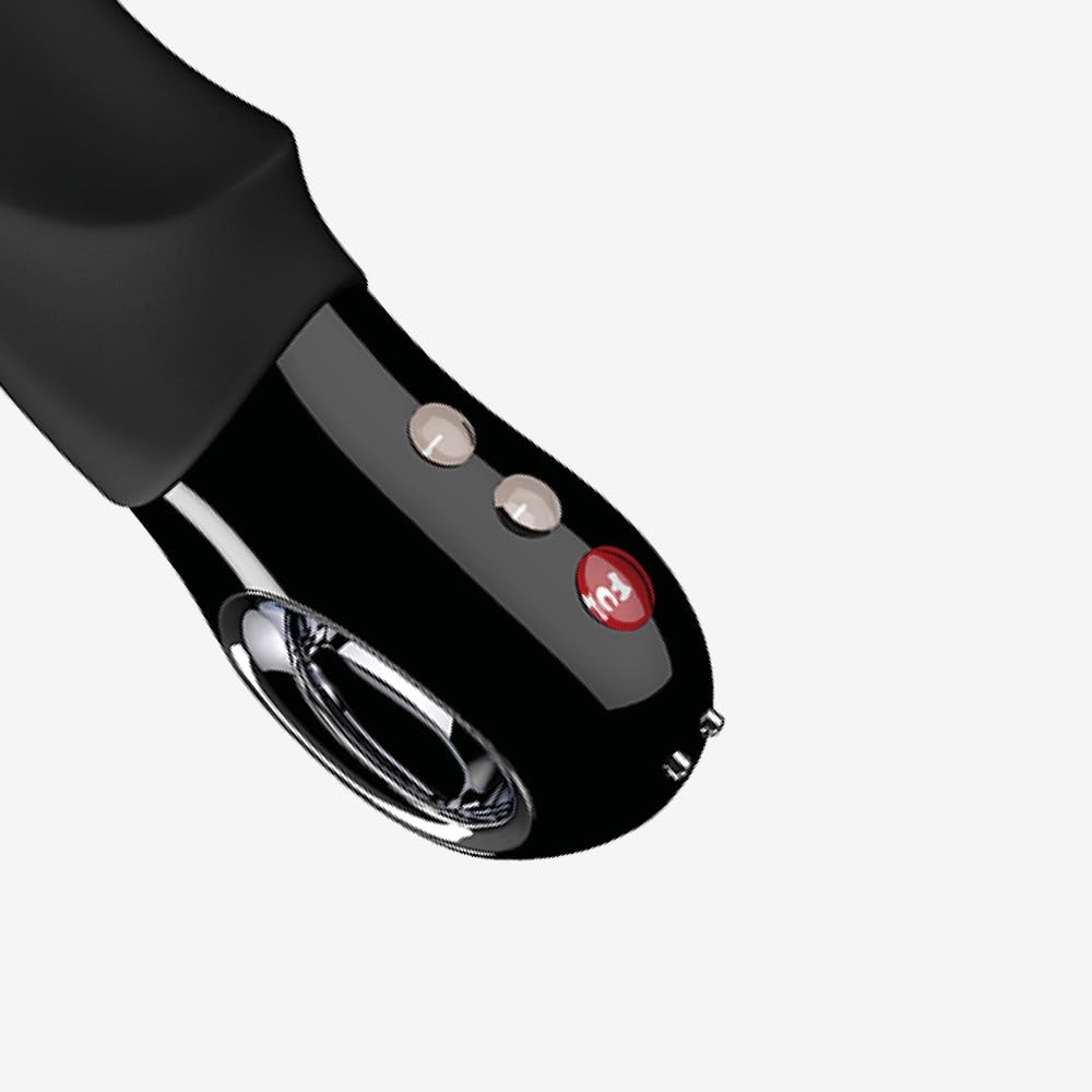 Premium Rechargeable Silicone Vibrator - FUN FACTORY G5 Series Luxury Dildo for Women & Men | Waterproof Adult Sex Toy for Couples & Solo Play | Perfect for Romantic Nights & Self-Care Moments (Volta Black)