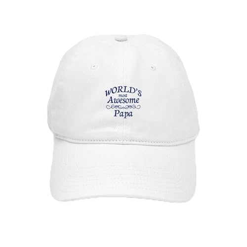 White - Awesome Papa Cap