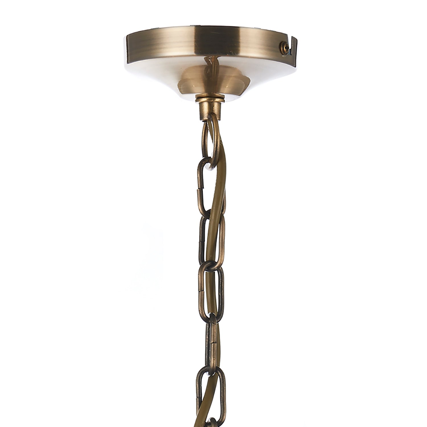 Ambassador 5/8Lt Dual Mount Light Fixture - Antique Brass & Satin Chrome Finish for Ceiling or Wall Lighting - Perfect for Living Room, Bedroom, or Hallway Decor