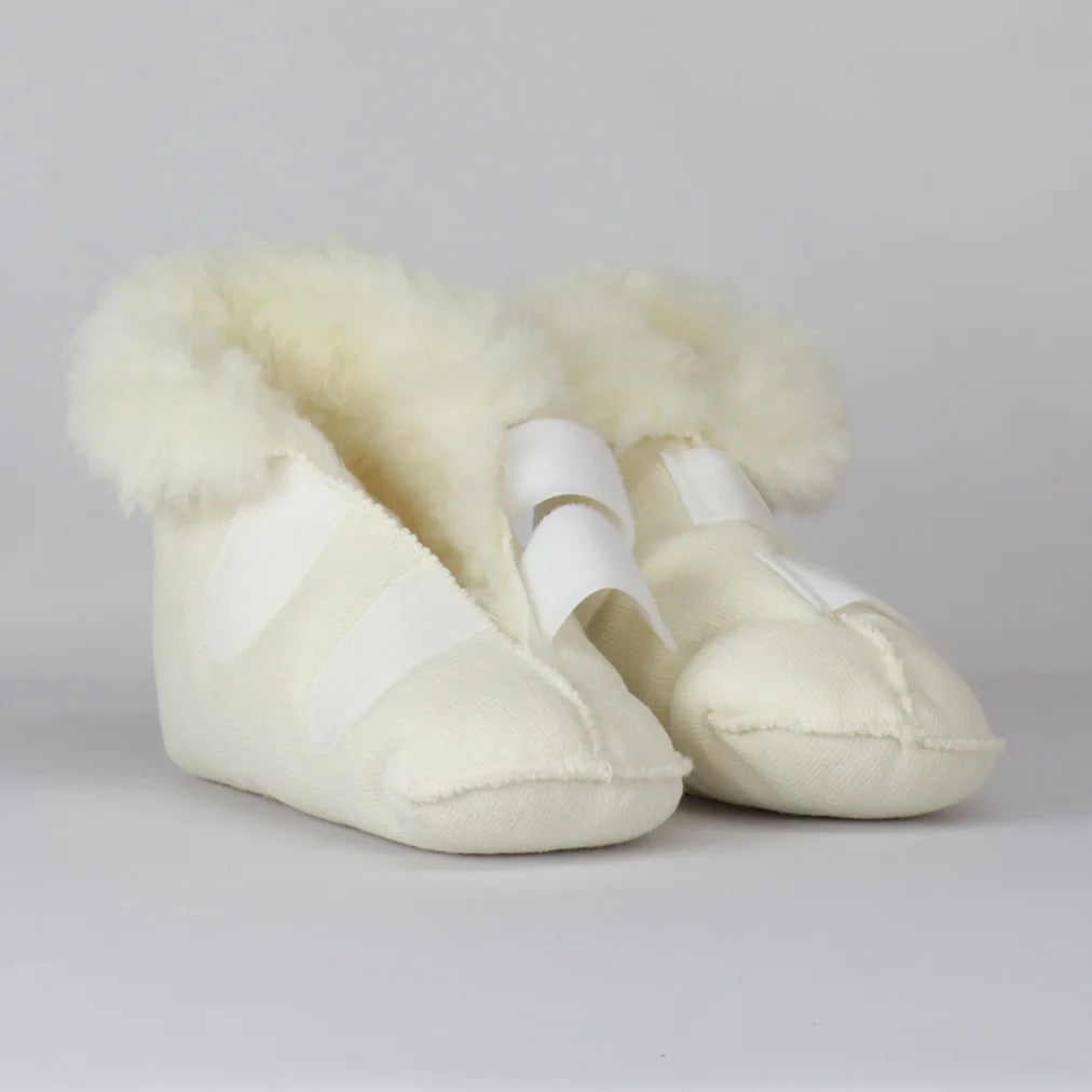 Cozy Sheep Wool Bed Boots with Non-Slip Plain Sole - Warm Winter House Slippers for Women & Men, Perfect for Indoor Comfort, Relaxation, and Cold Weather Lounging