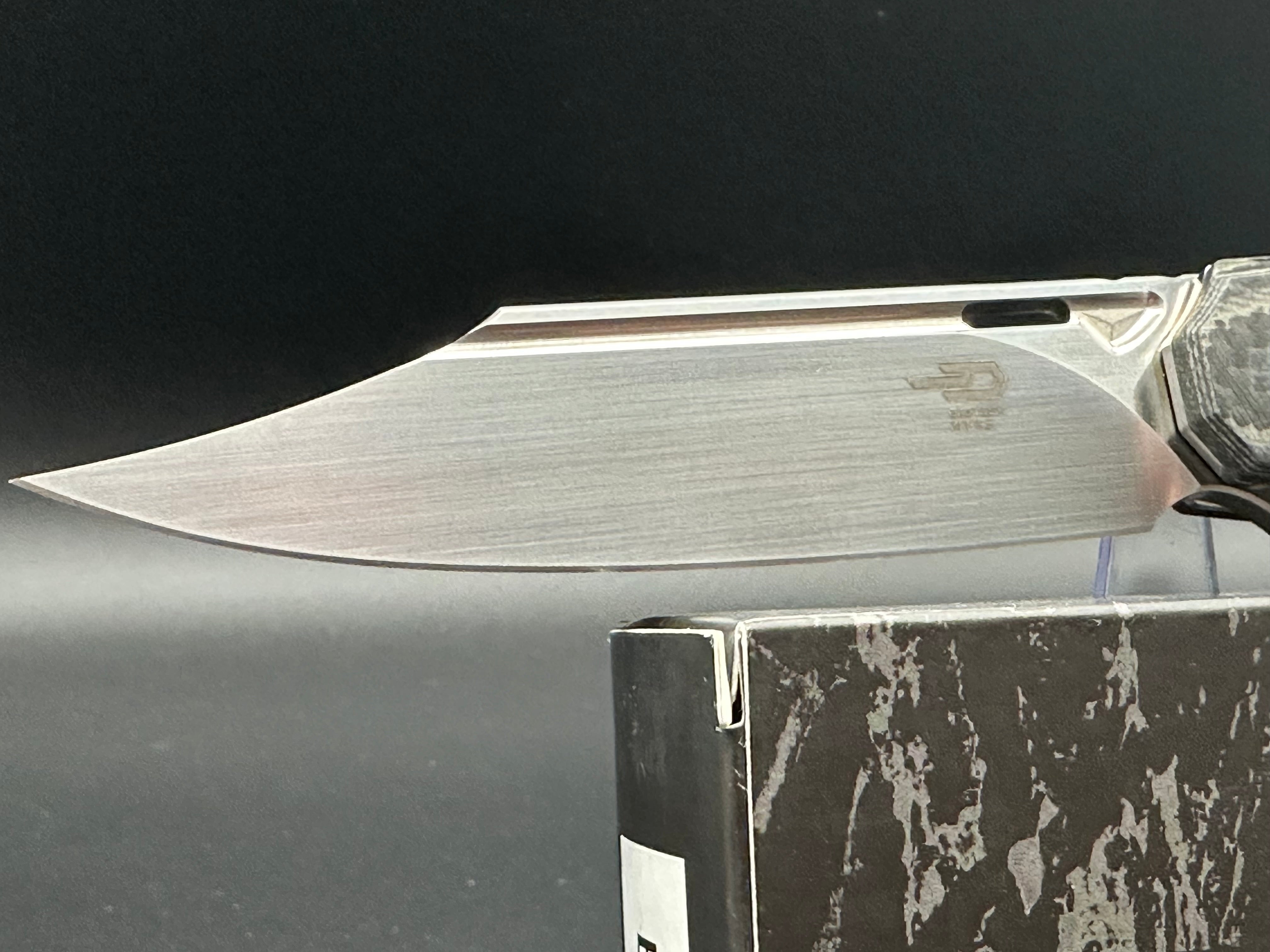 Bestech Fanga Folding Knife - Carbon Fiber & Beige G10 Handle - EDC, Outdoor, Survival, Tactical Gear