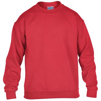 Gildan Heavy Blend Youth Crew Neck Sweatshirt - Unisex Cotton Pullover for Boys & Girls - Perfect for School, Sports, and Casual Wear