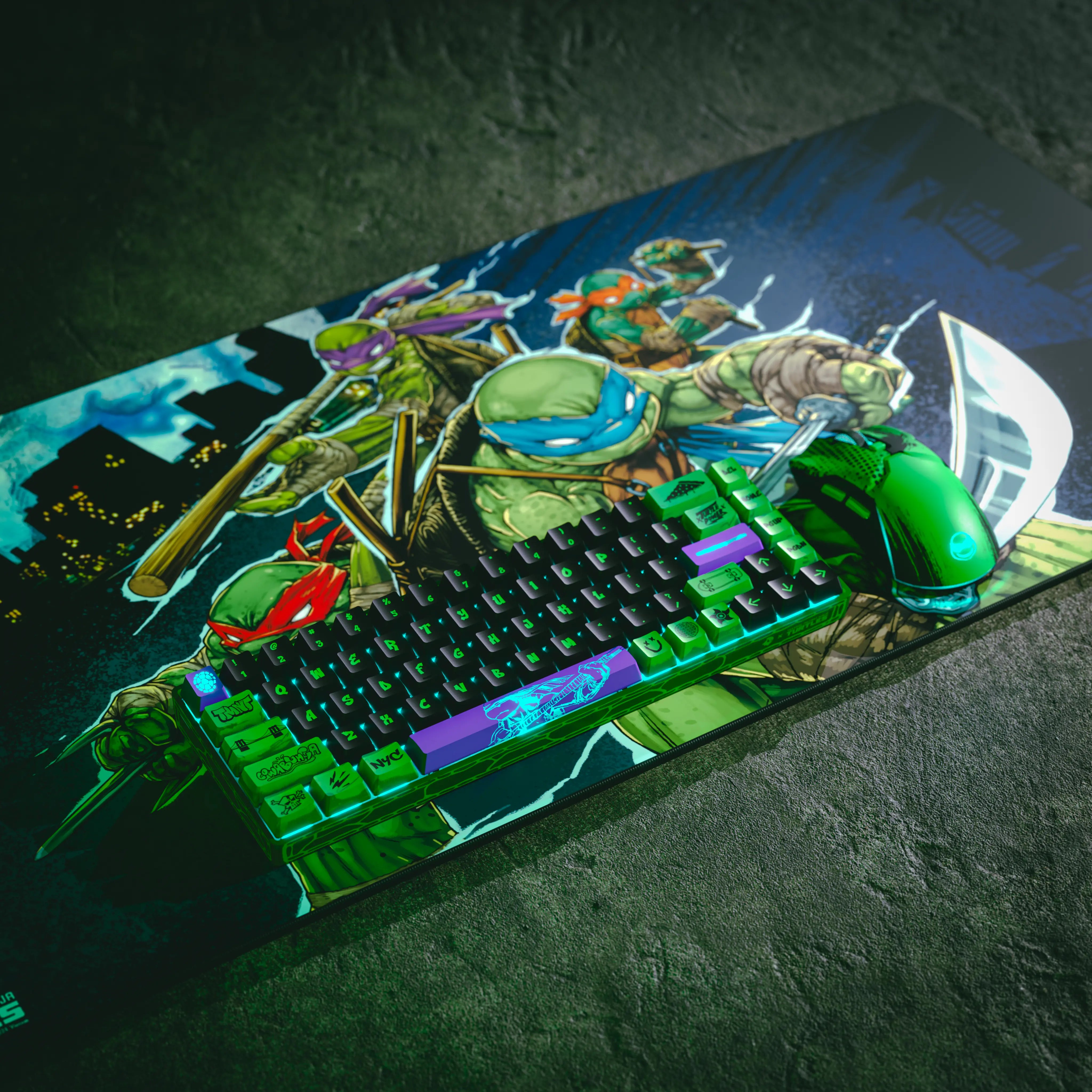Oni Deskpad - Teenage Mutant Ninja Turtles Gaming Mouse Pad | Large Extended Mouse Mat for PC, Laptop, Office & Gaming Setup | Perfect for TMNT Fans & Gamers
