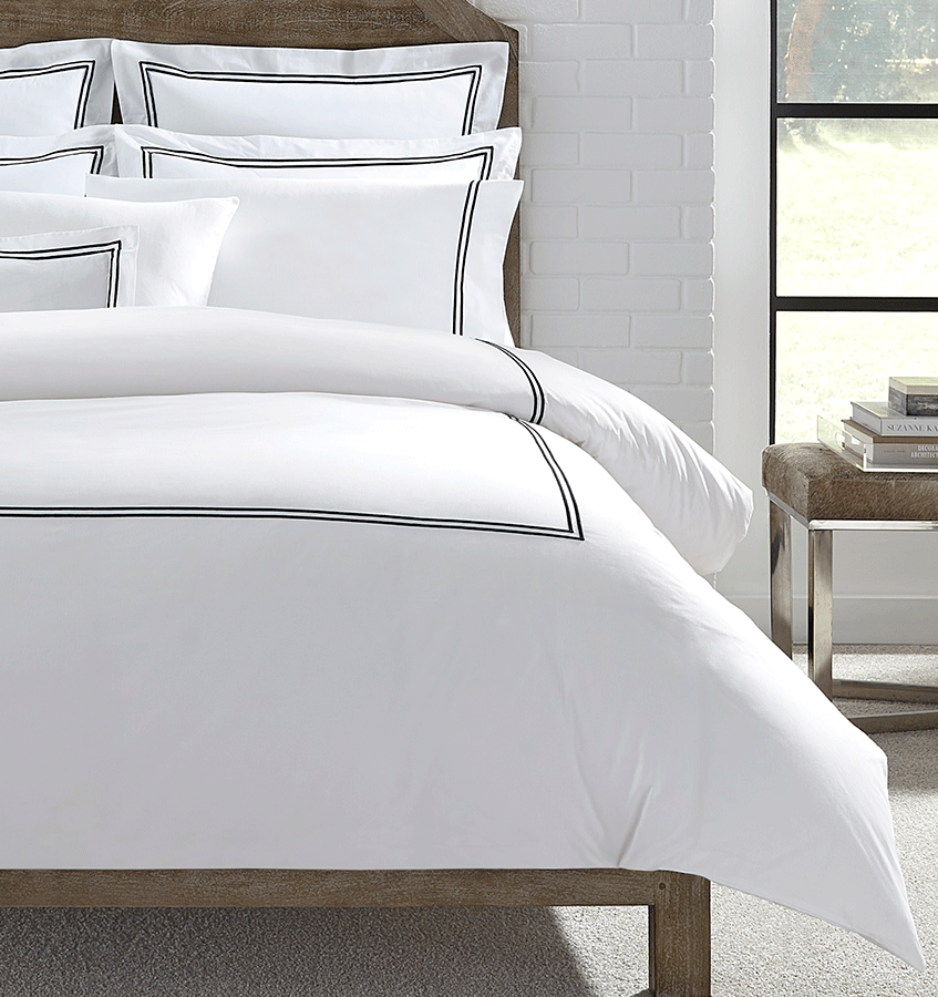 Luxury Grande Hotel Duvet Cover Set - King Size, 100% Cotton White Bedding with Zipper Closure - Perfect for Master Bedroom, Guest Room & Airbnb Stays