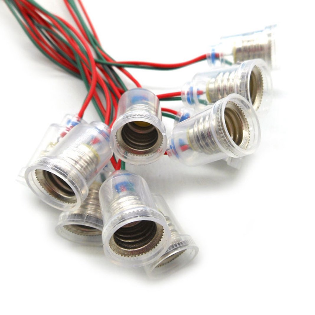 12PCS E10 Screw-Mount Bulb Holders with 8.6