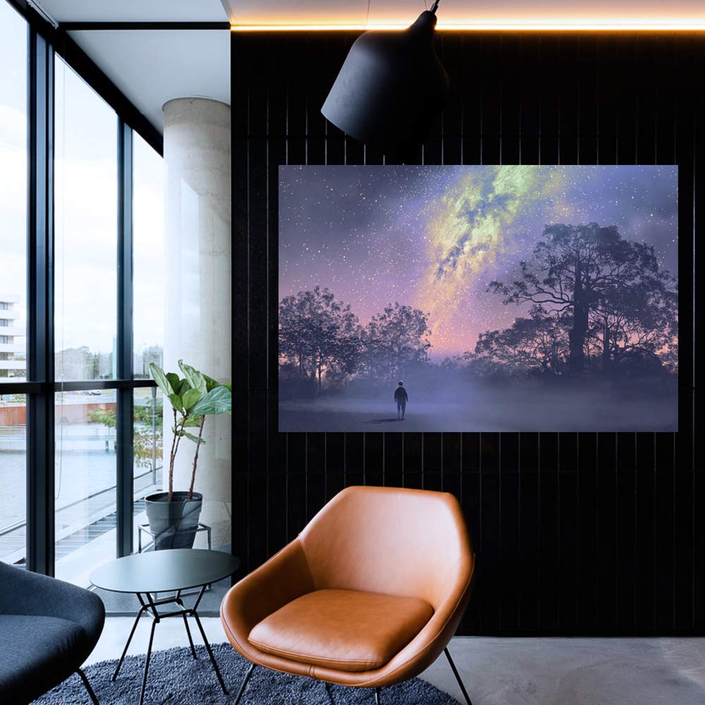 Wall26 Futuristic City Canvas Wall Art - 32x48 Inches Framed Prints, Modern Home Decor for Bedroom, Living Room, Office & Urban Style Spaces