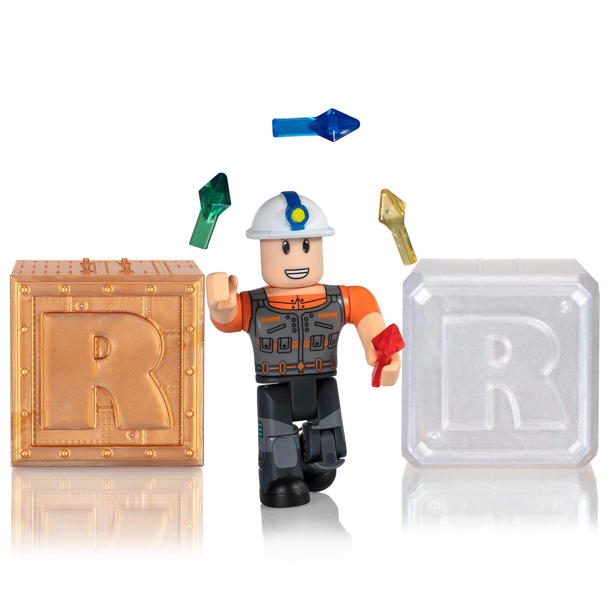 Roblox Action Collection - Megaminer & 2 Mystery Figures with 3 Exclusive Virtual Items | Fun Collectibles for Kids & Fans | Perfect for Gaming, Display & Gift Giving
