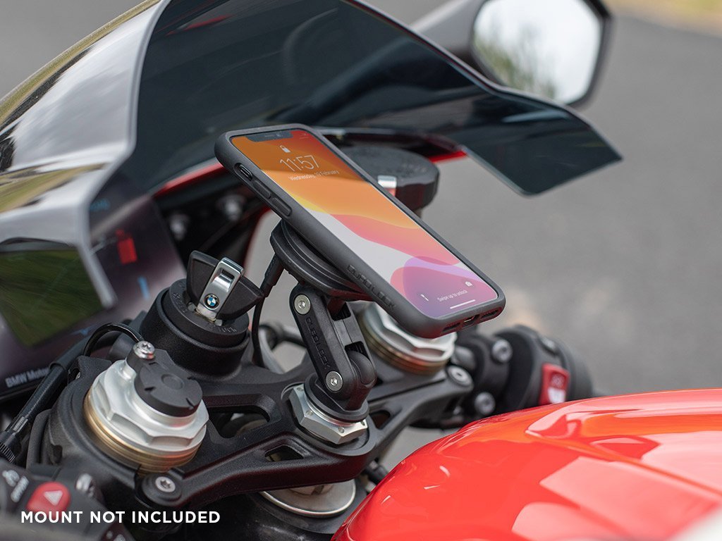 Wireless Charging Phone Mount for Motorcycles - Fast Qi Charger for iPhone & Android - Perfect for Commuting, Touring & Adventure Riding
