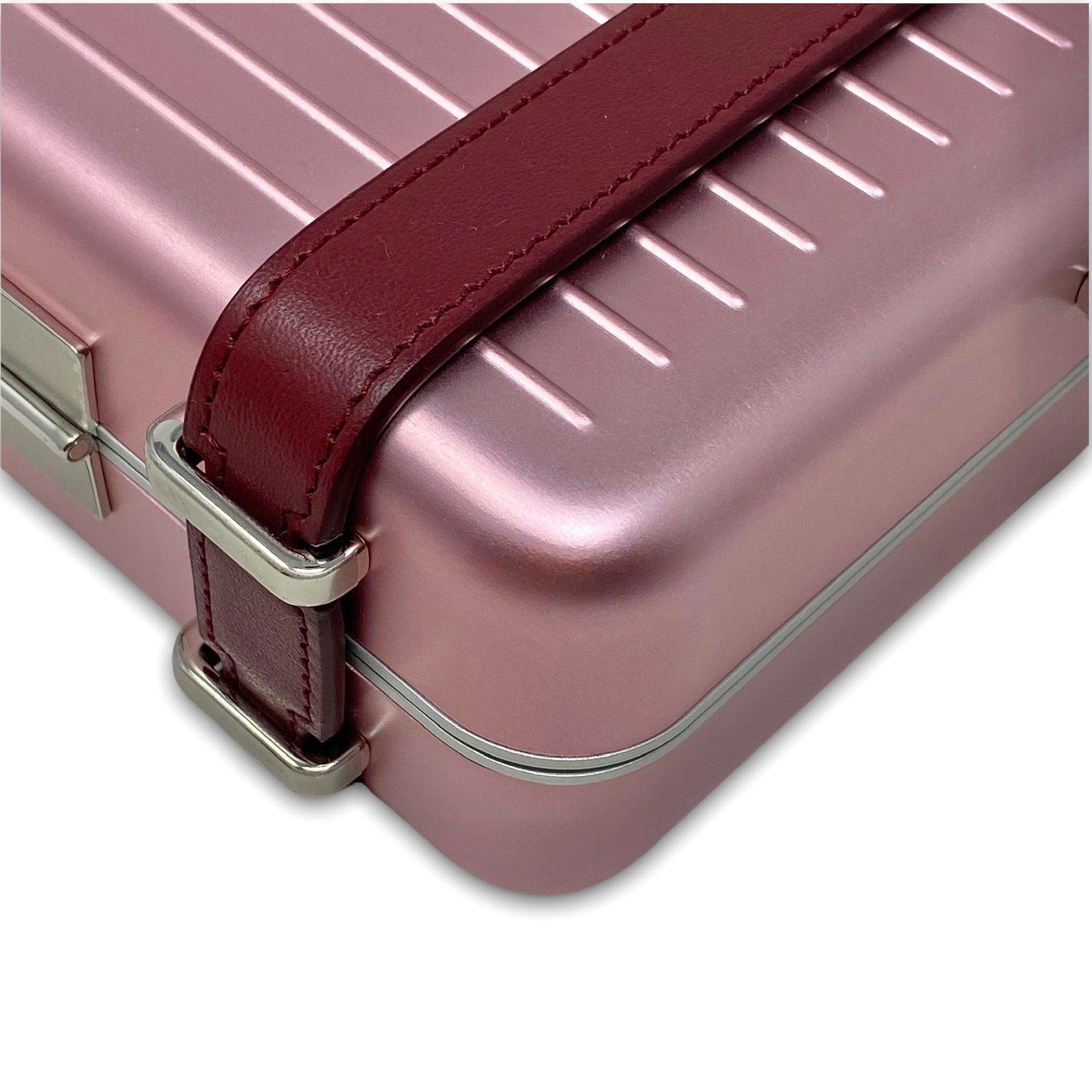 Dior x Rimowa Rose Aluminum Personal Clutch Bag - Luxury Designer Clutch for Women | Perfect for Parties, Travel & Special Occasions