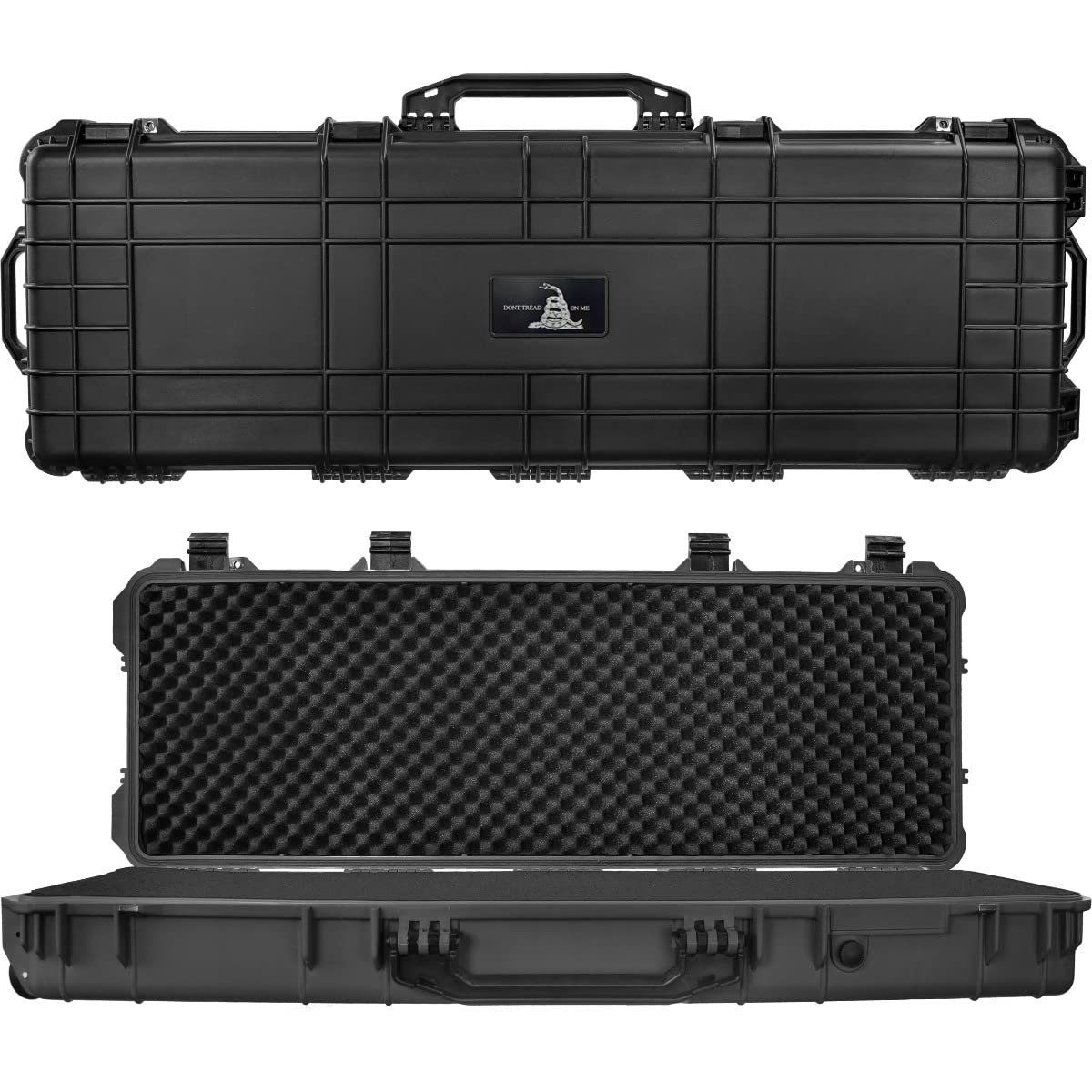 Eylar 48 Inch Hard Rifle Case - Waterproof, Shockproof, Foam Lined (Black) | Durable Gun Storage for Hunting, Shooting Range & Outdoor Adventures
