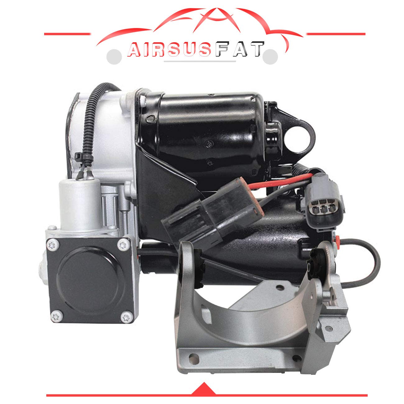 Land Rover Air Compressor Pump & Bracket Kit - Compatible with Range Rover Sport & Discovery 3 Models (LR015303+RQU500064) - Off-Road Adventure & Emergency Tire Inflation Solution