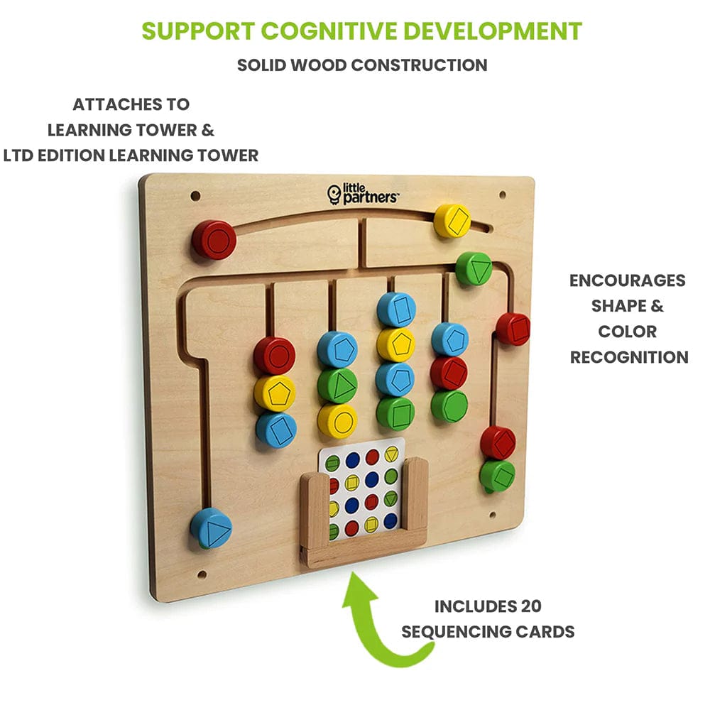 Little Partner Developmental Activity Boards - Montessori Sensory Toys for Toddlers & Kids - Perfect for Early Learning & Fine Motor Skills Development at Home or Classroom