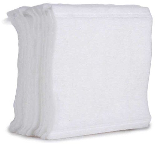 PANACHE Total Cotton Essentials - 50 Count Soft & Highly Absorbent Cotton Balls, Squares & Rounds for Makeup Removal, Skincare, Medical & First Aid Use | Cosmetic Cotton Pads for Face, Nails & Hygiene Care